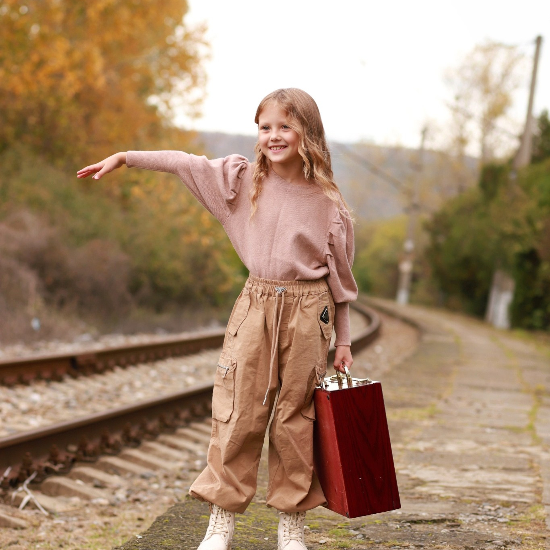 Детская фотосессия «Дорога дальняя»