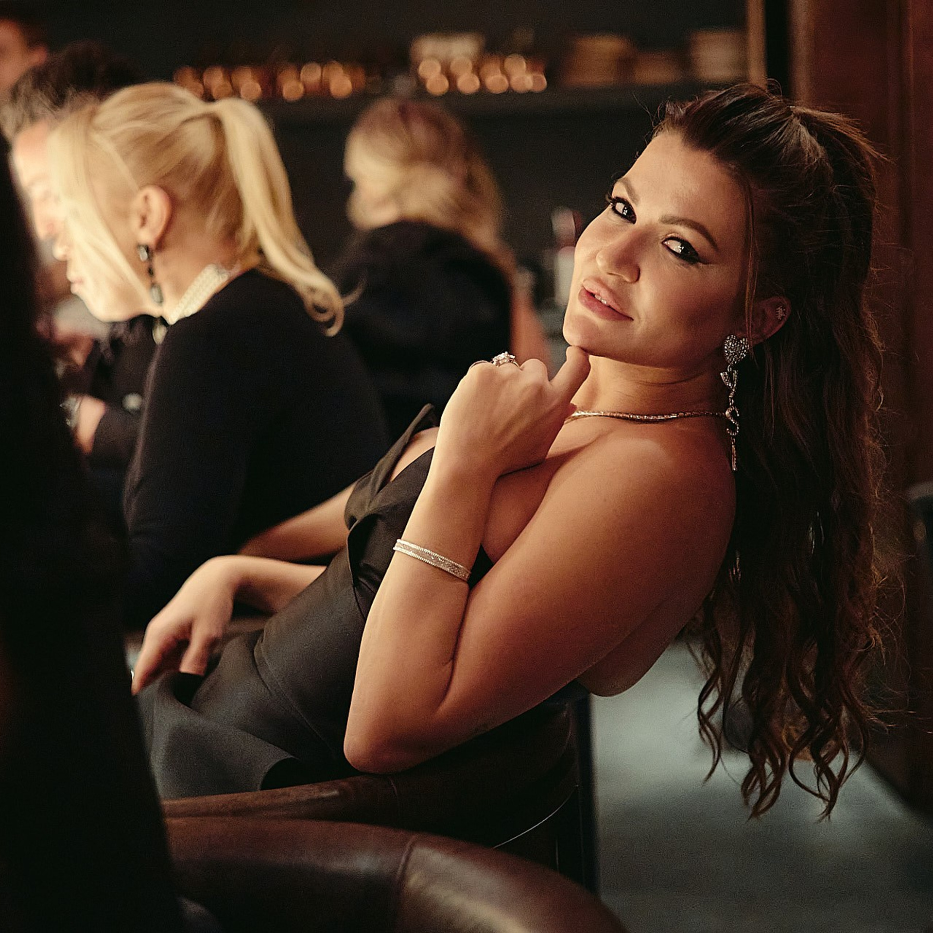 День рождения Ксении Бородиной. Роза Хутор, 8 марта 2023 г. Фотограф Григорий Сотников