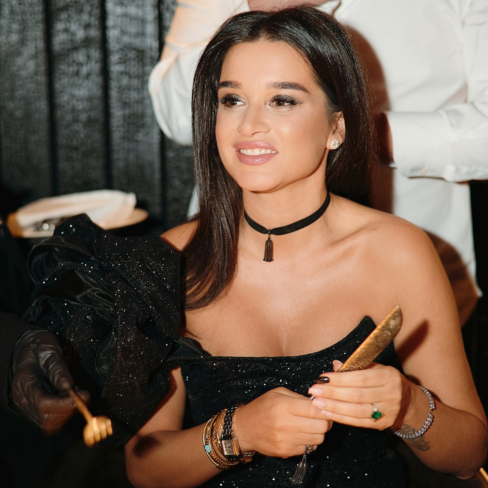 День рождения Ксении Бородиной. Роза Хутор, 8 марта 2023 г. Фотограф Григорий Сотников