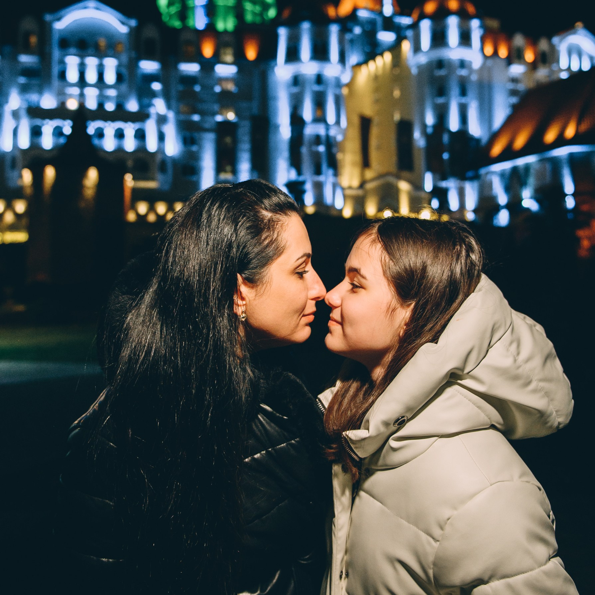 Мама и дочка Старый Новый год