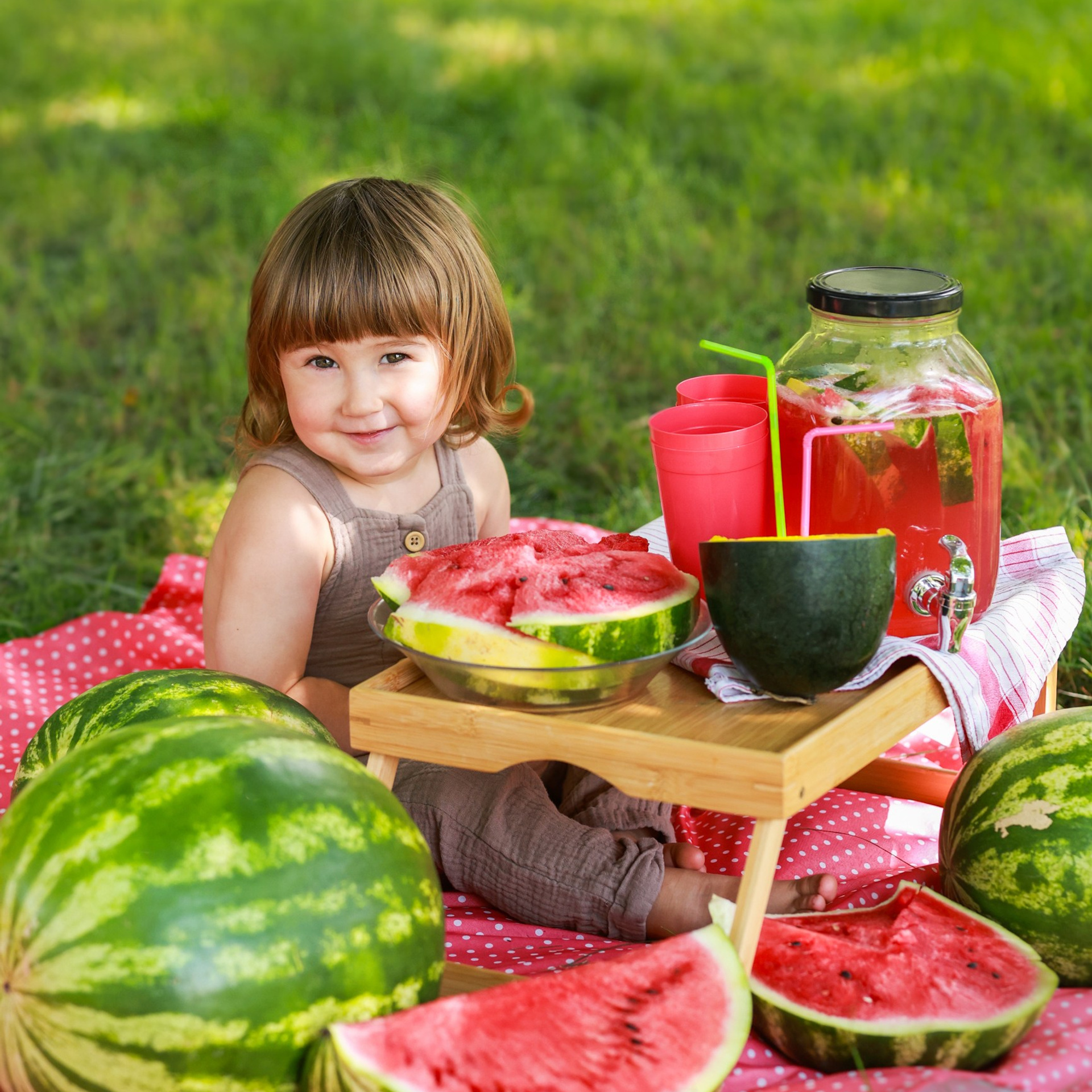 Пикник с арбузами для Илюши❤️