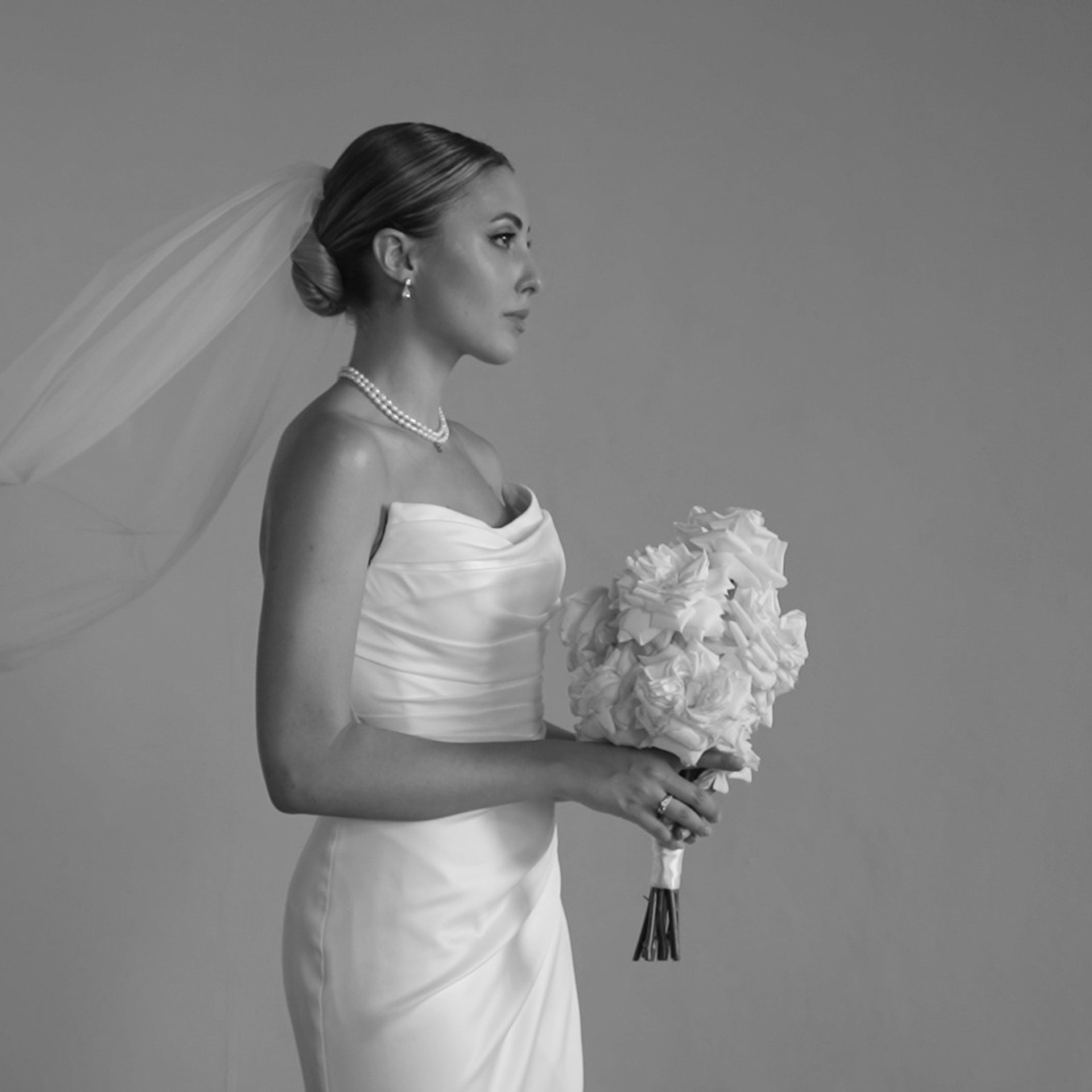 monochrome european wedding