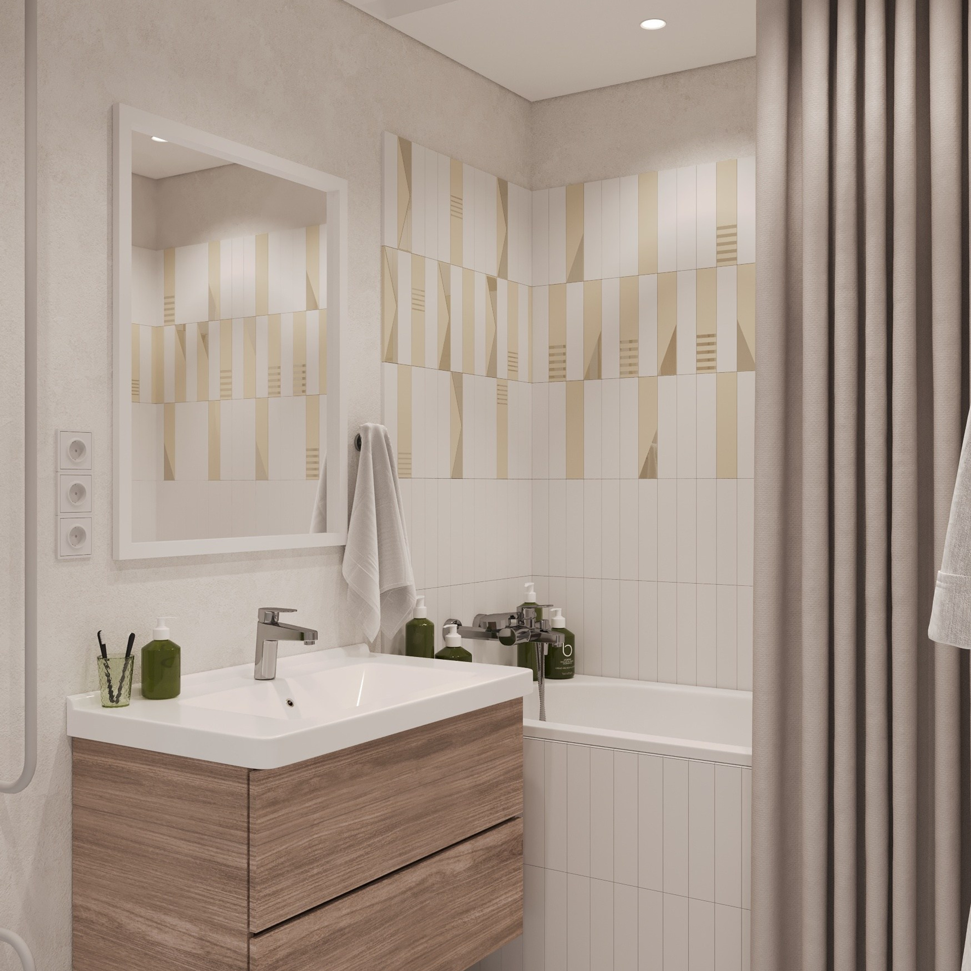 Ванная комната с балконом