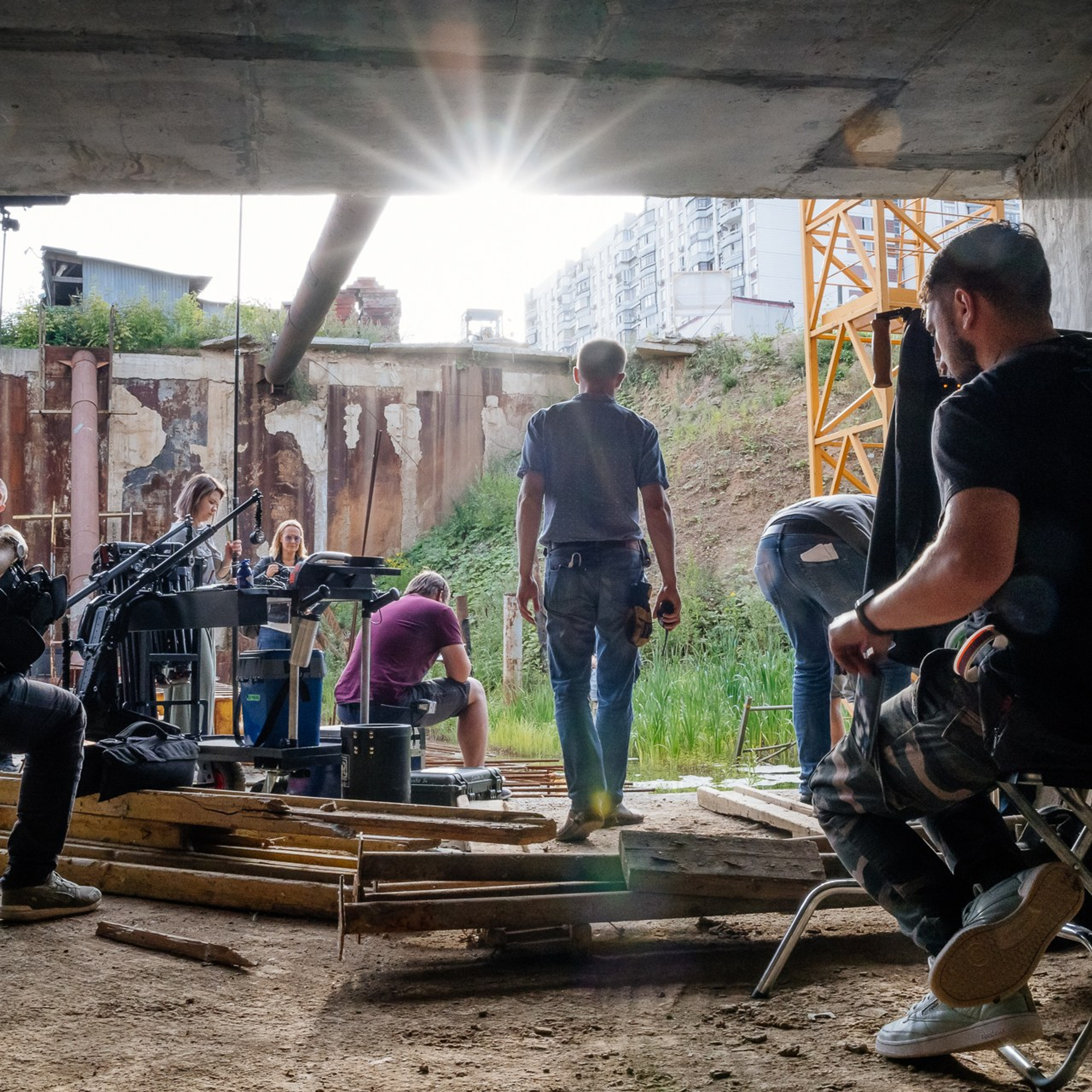 Съёмка сериала «Абриколь» (репортаж)