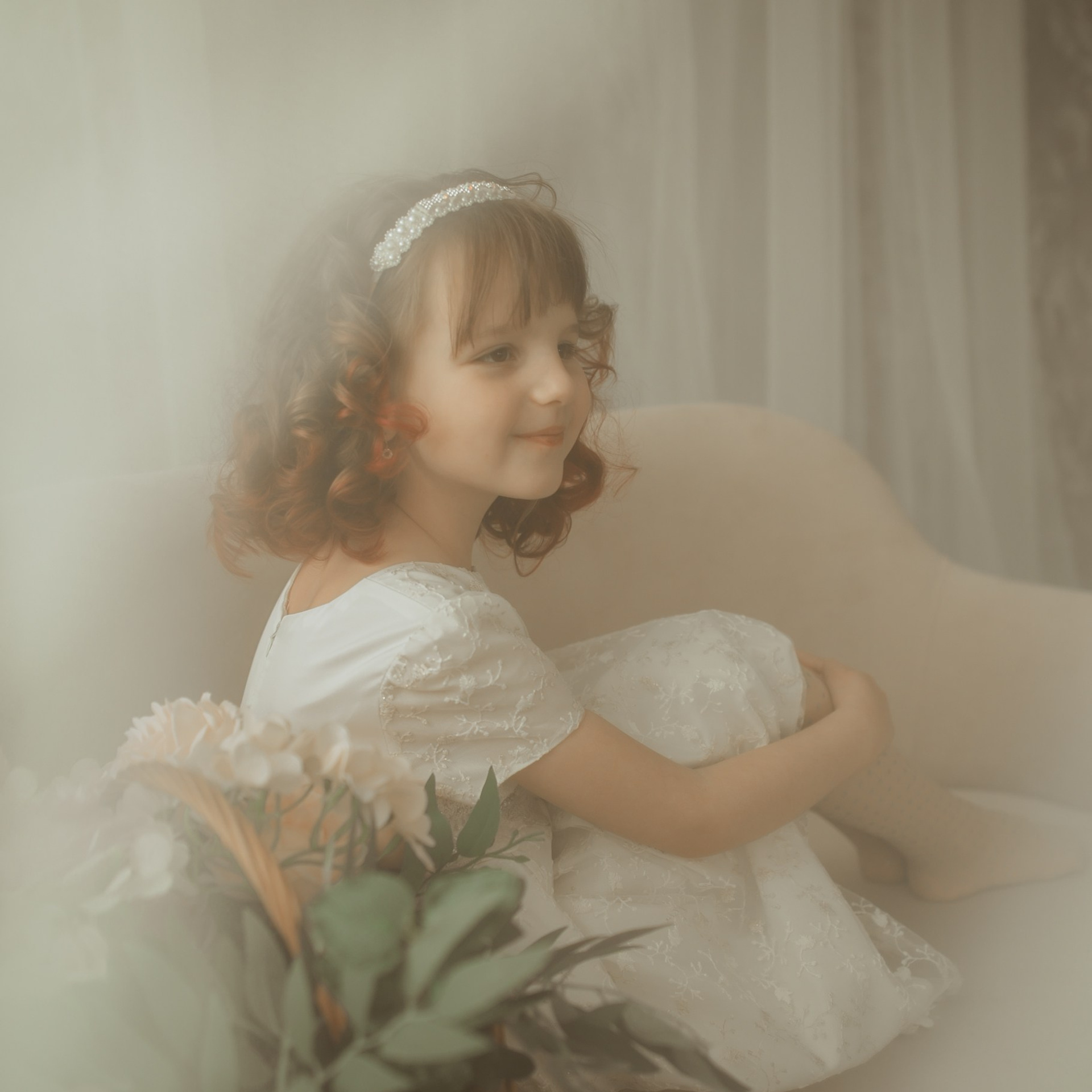 весенняя фотосессия в студии