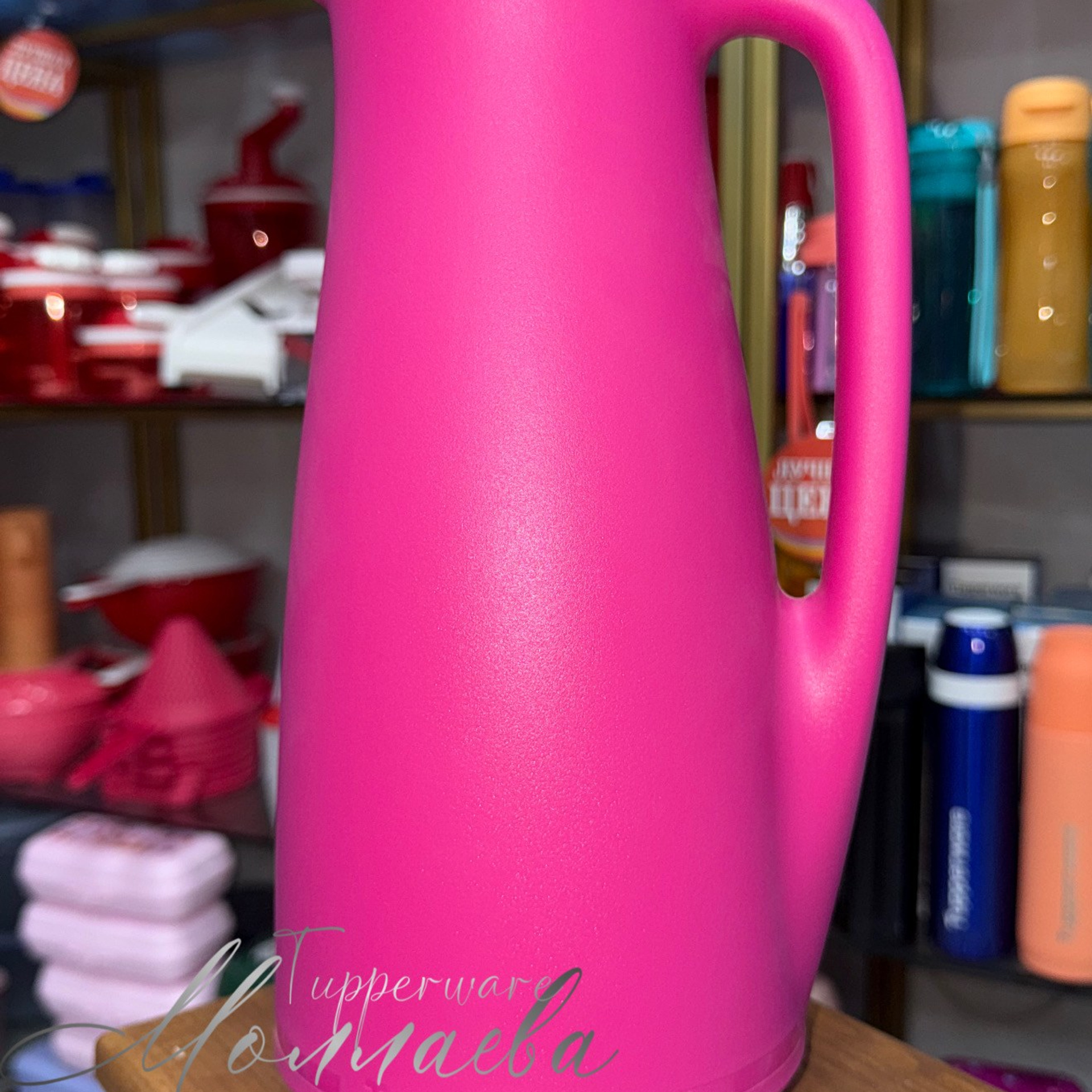 Термокувшин VIP 1 литр розовый