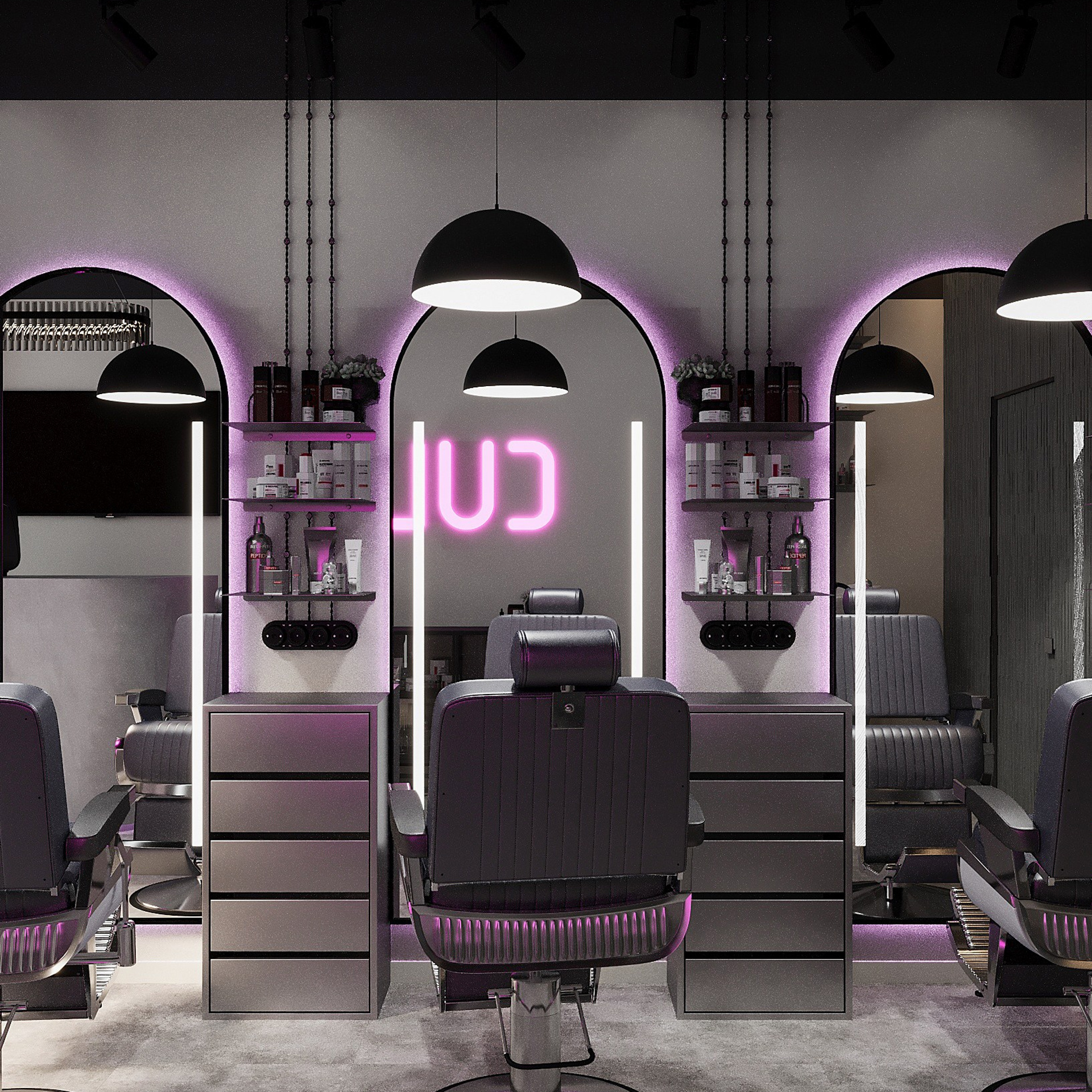 Дизайн-проект барбершопа «CULT»