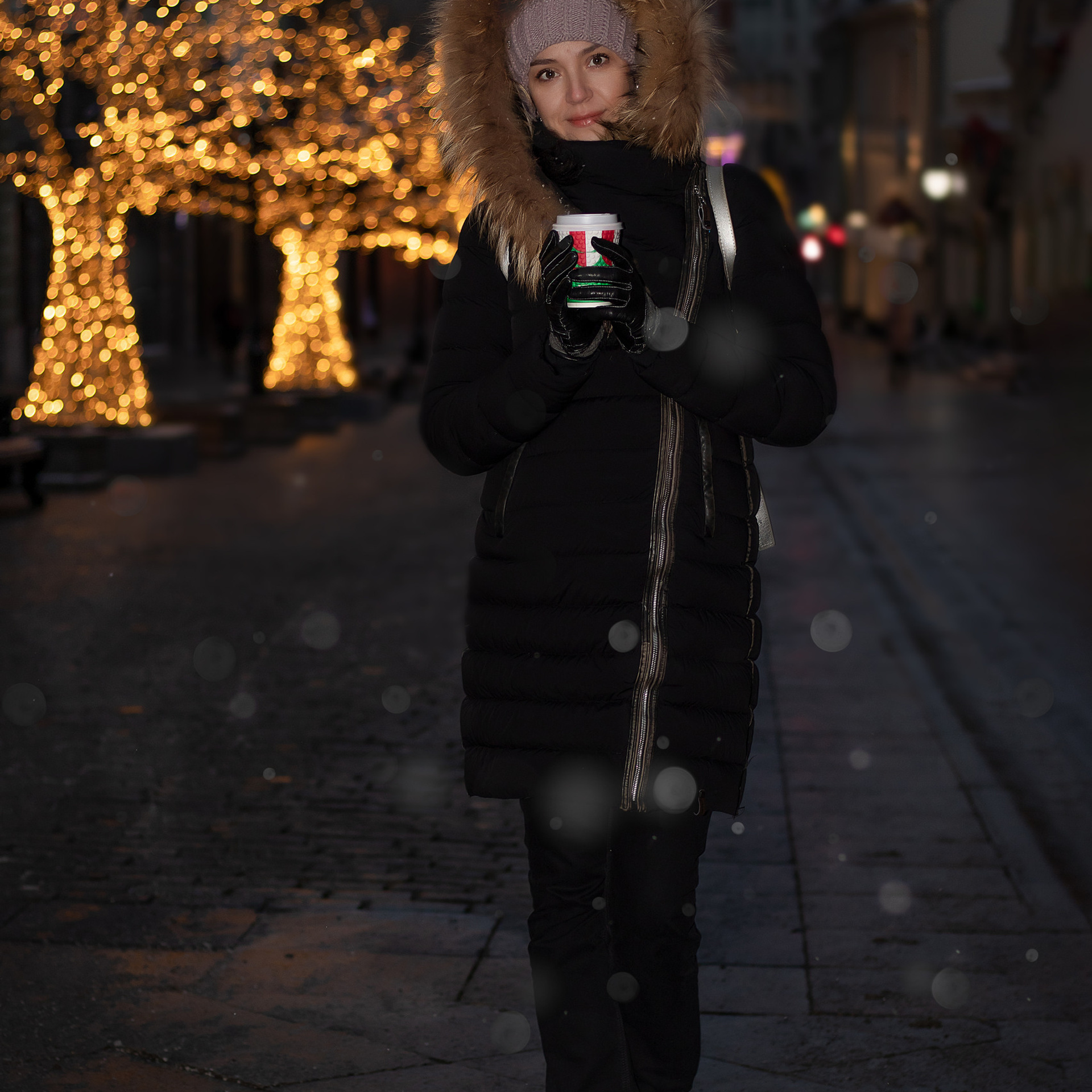 Фотосъемка на улице Кузнецкий Мост. Новогоднее украшение Москвы.. Фотограф Катарина Крук.