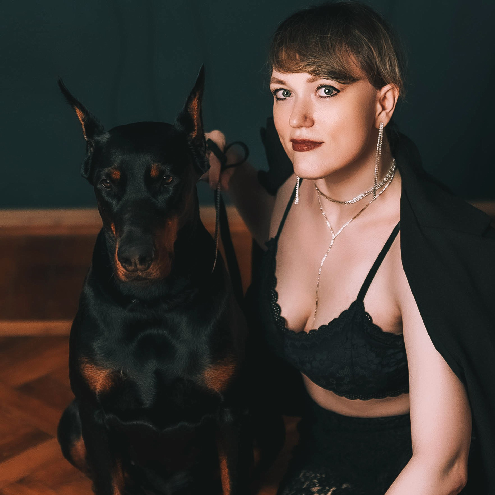 Фотосессия с доберманом