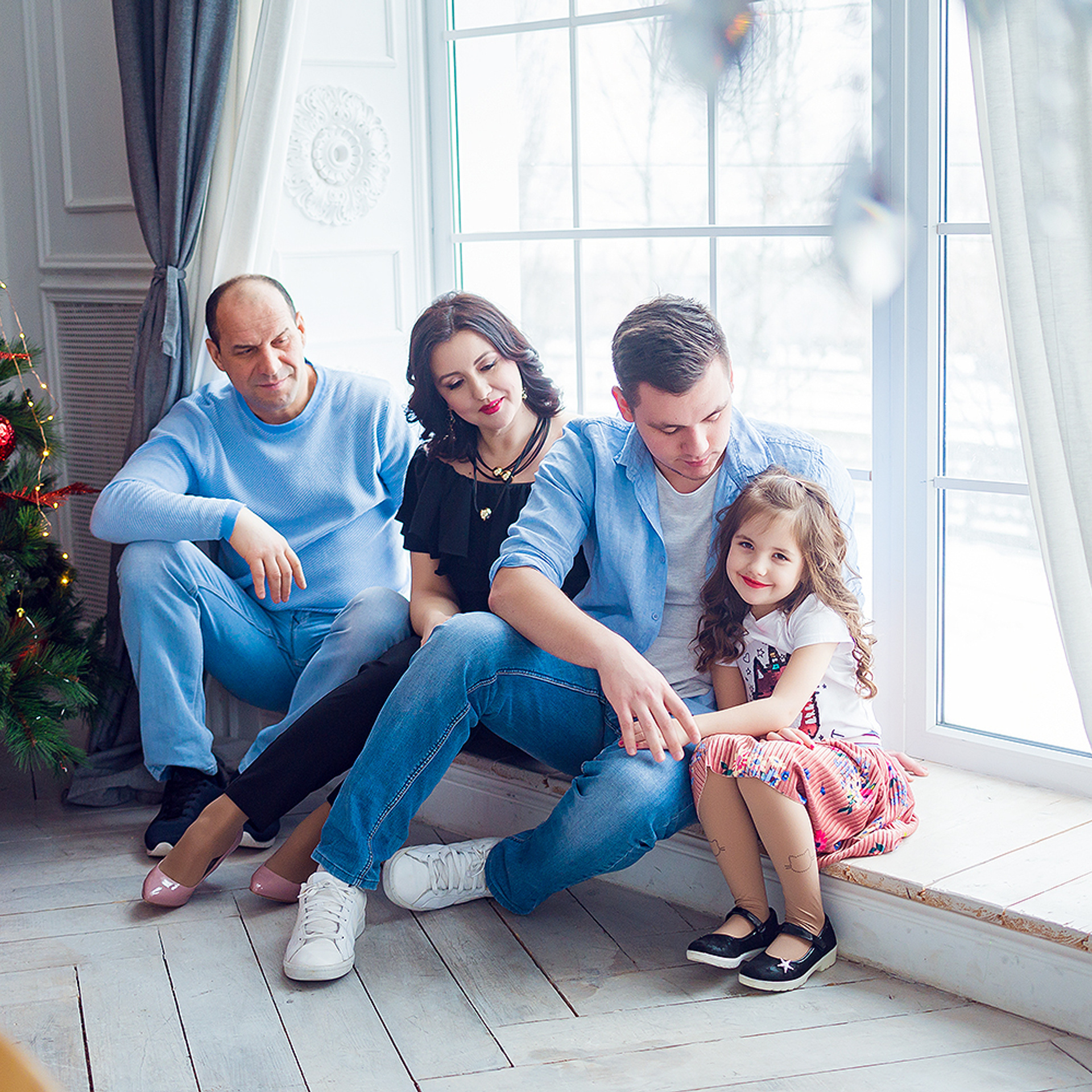 Новогодняя семейная съемка