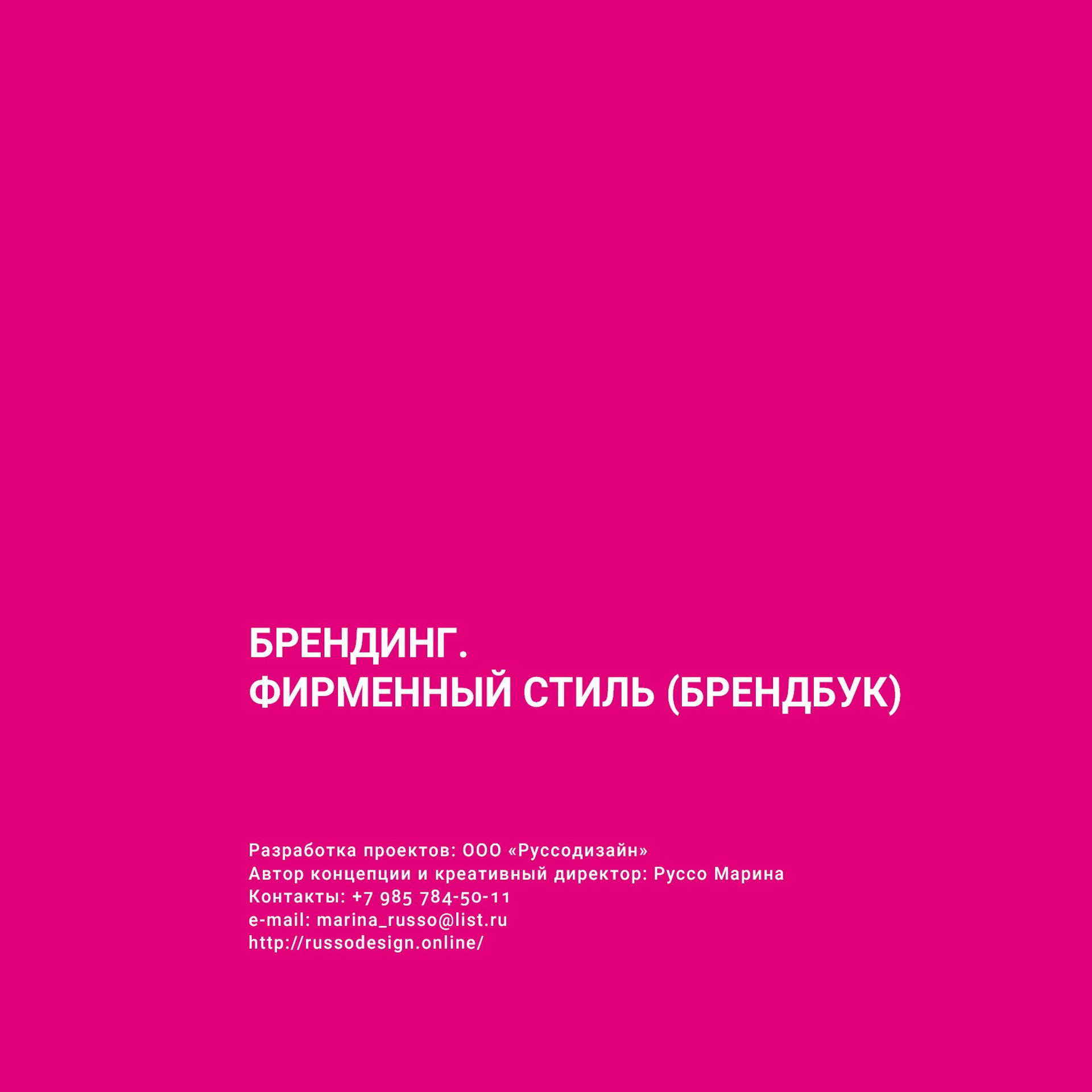 Фирменный стиль (брендбук)