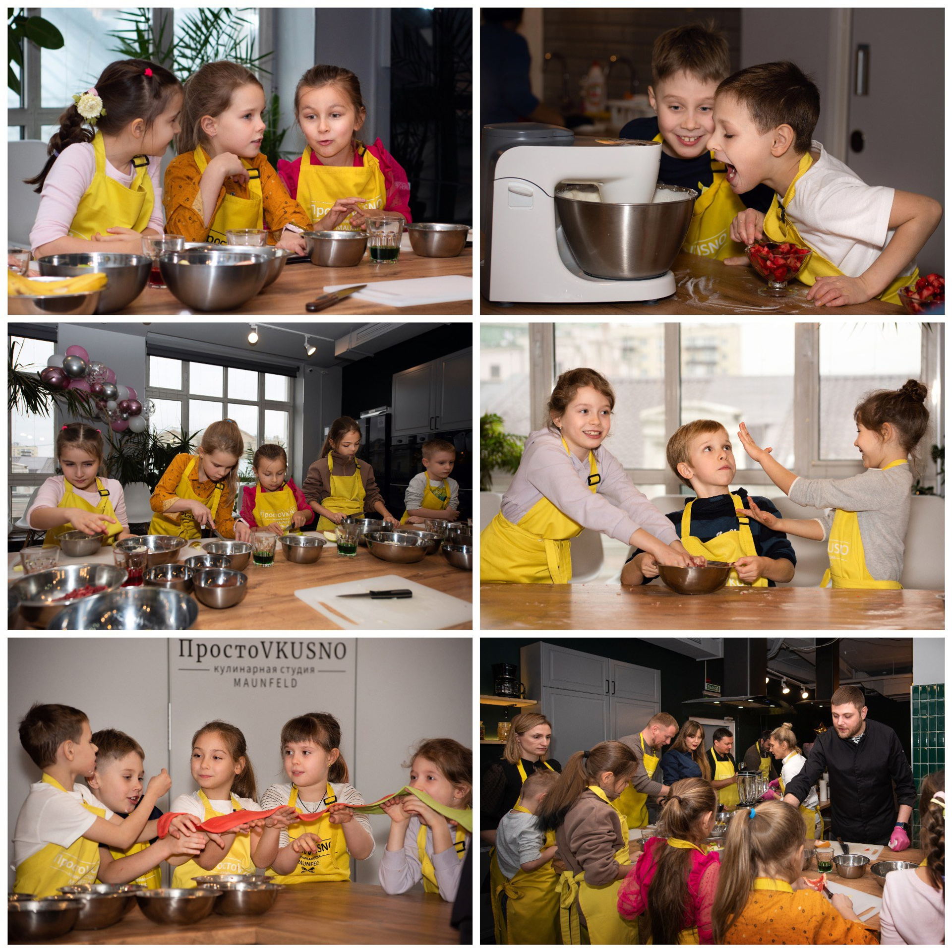 Детский день рождения в кулинарной студии