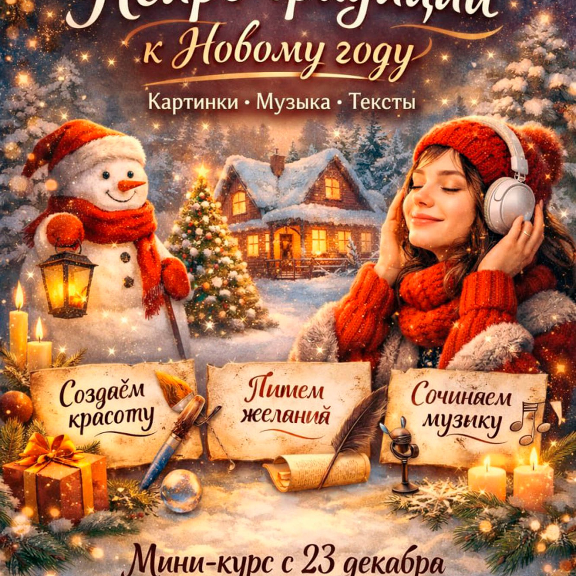 Мини-курс «Нейро-традиции» к Новому году. ФотоХудожник Харитонова Ирина г. Санкт-Петербург