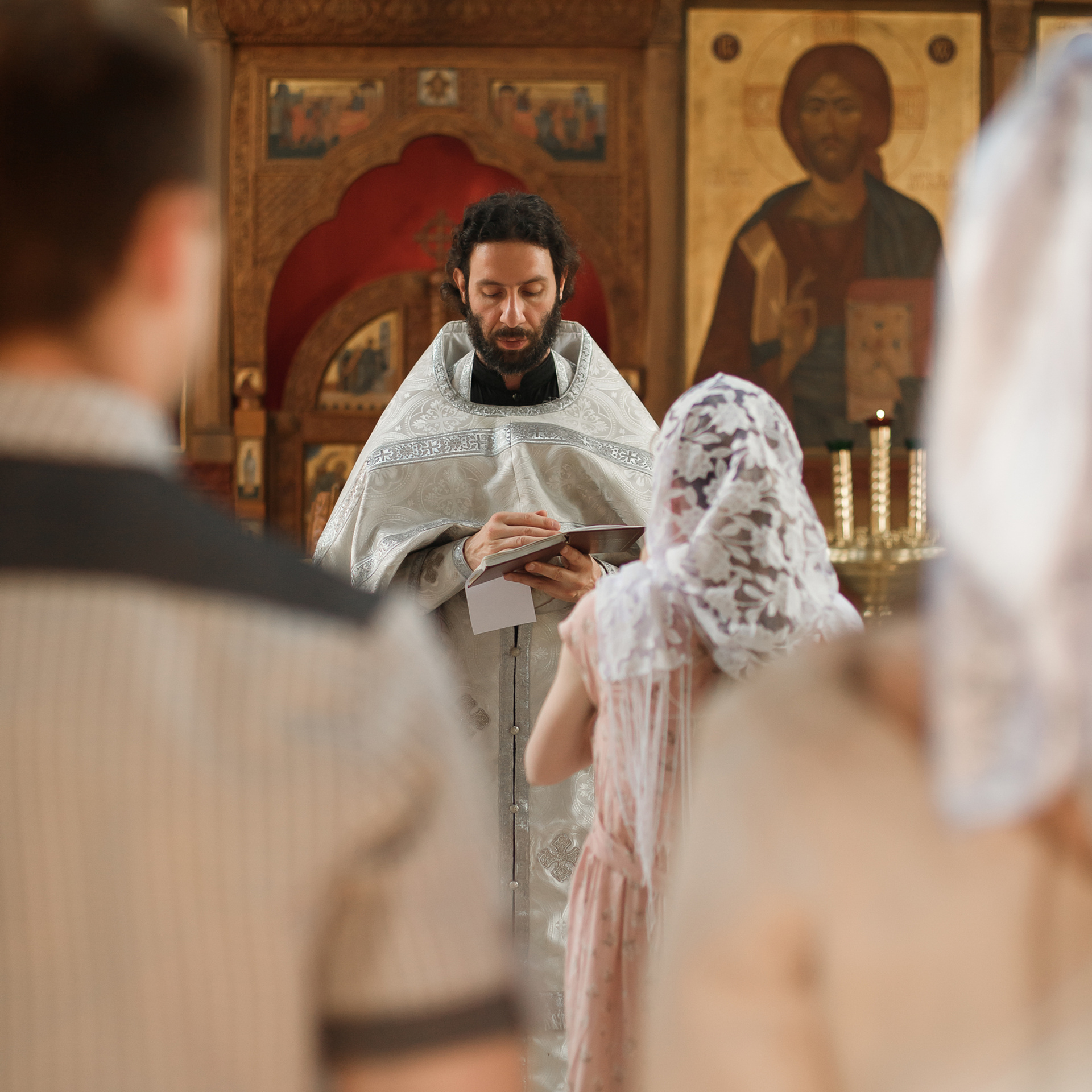 Таинство крещения в Троицкой церкови