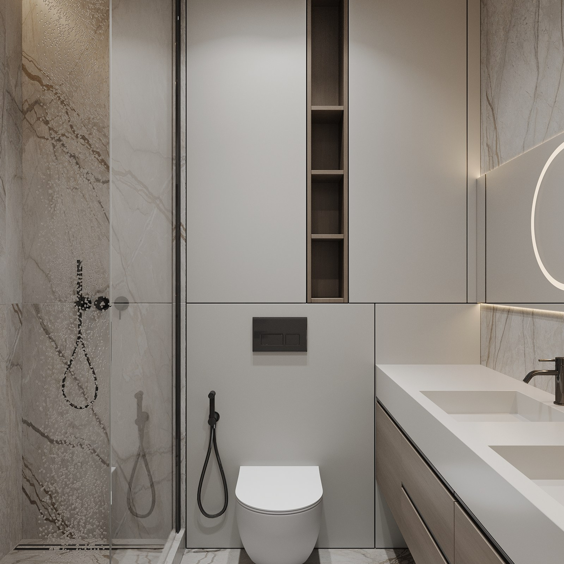 ЖК ОПЕРА / 125 м². Дизайнер интерьера Кристина Дедова / Оренбург, Москва