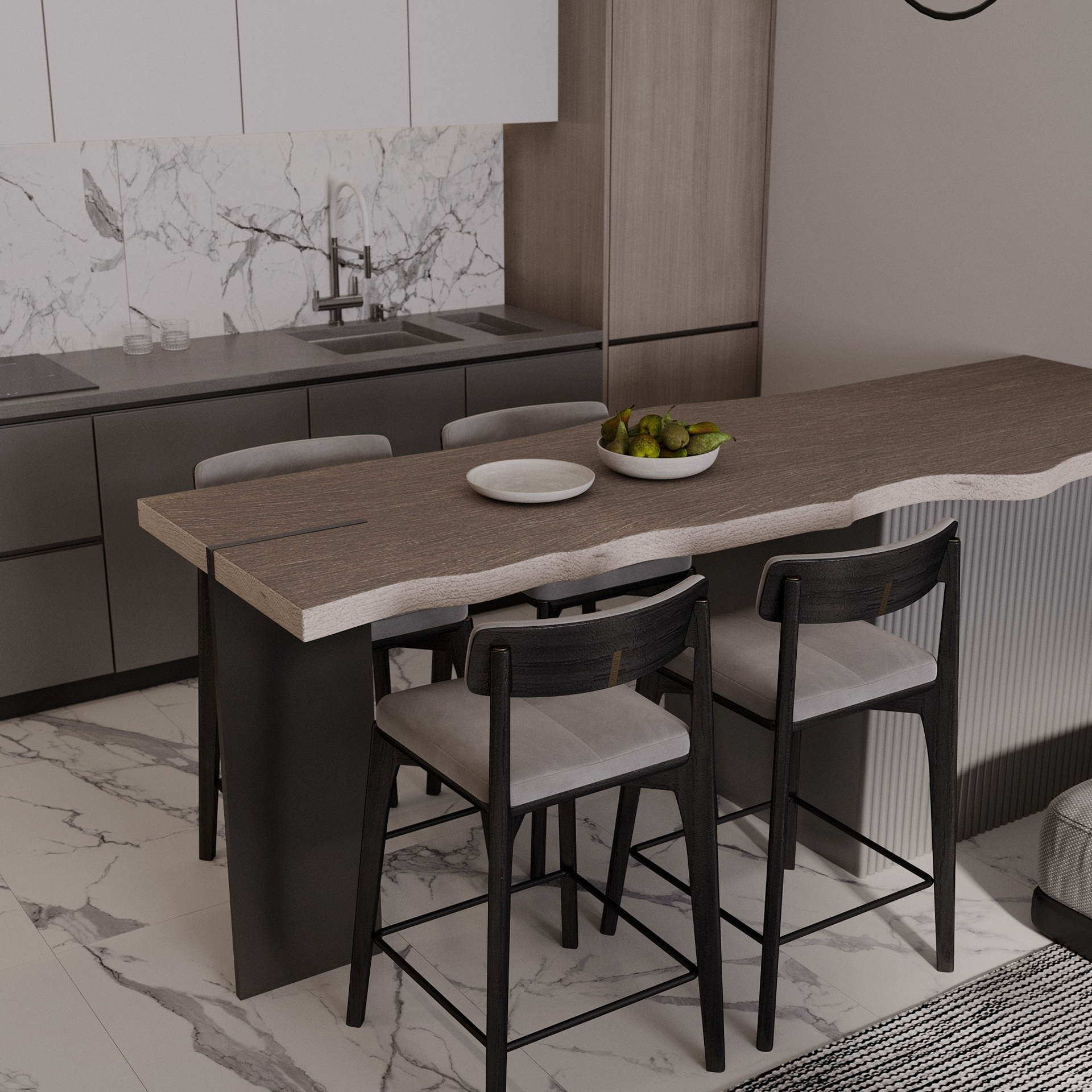 ЖК ОПЕРА / 125 м². Дизайнер интерьера Кристина Дедова / Оренбург, Москва