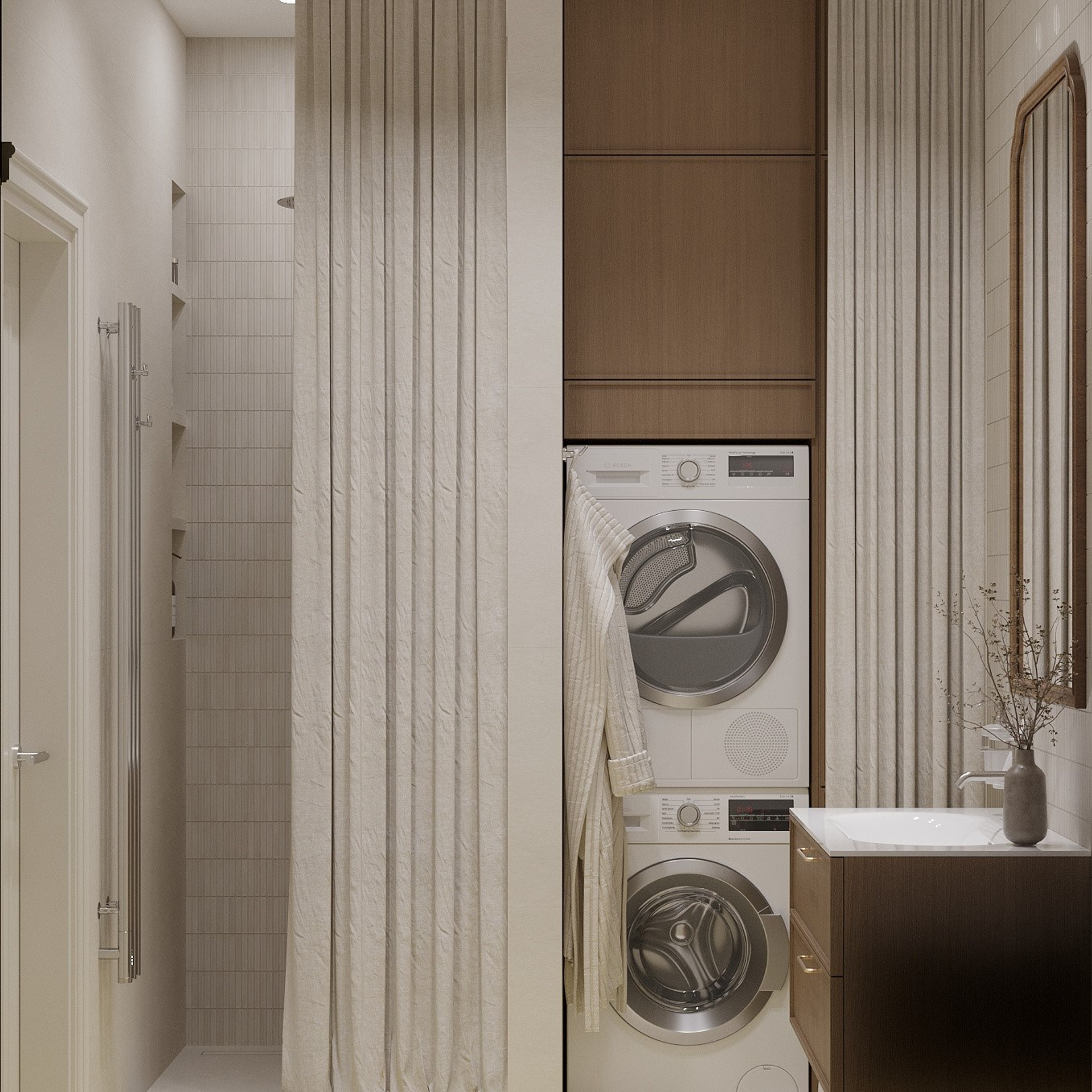 ЖК iD Park Pobedy / 40 м². Дизайнер интерьера Кристина Дедова / Оренбург, Москва