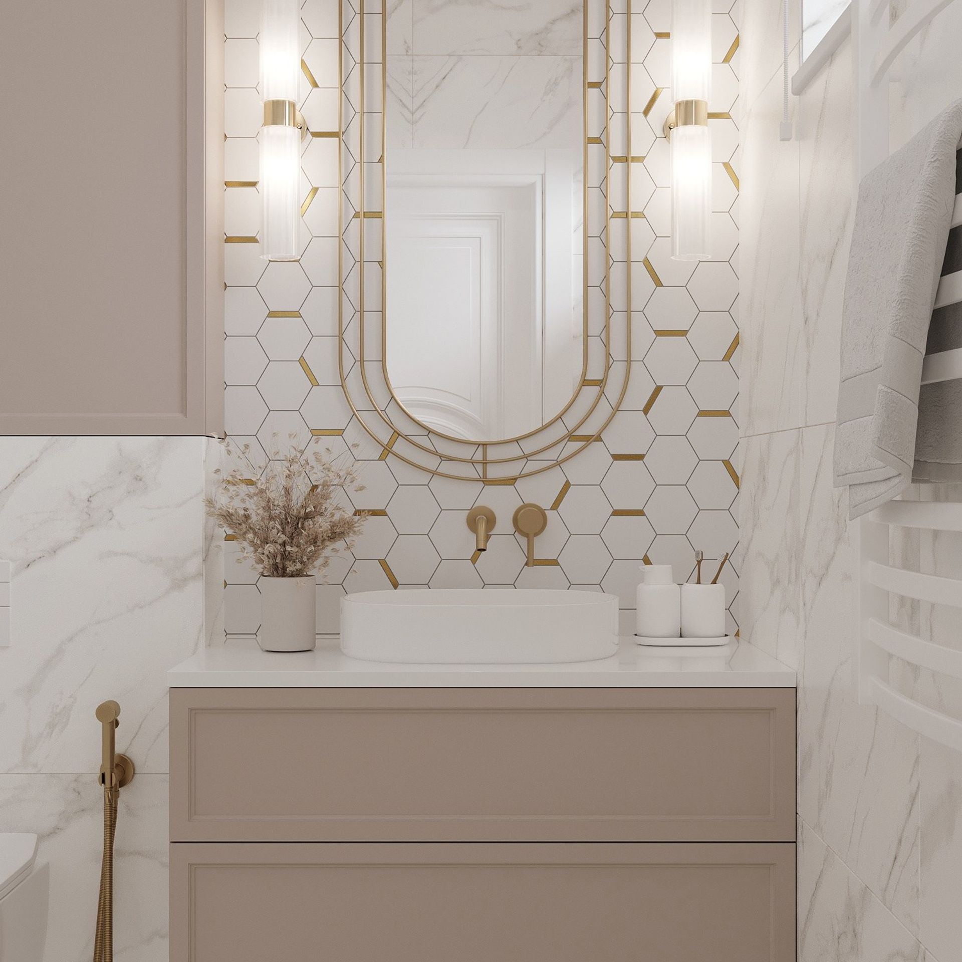 Экодолье / дом 120 м². Дизайнер интерьера Кристина Дедова / Оренбург, Москва