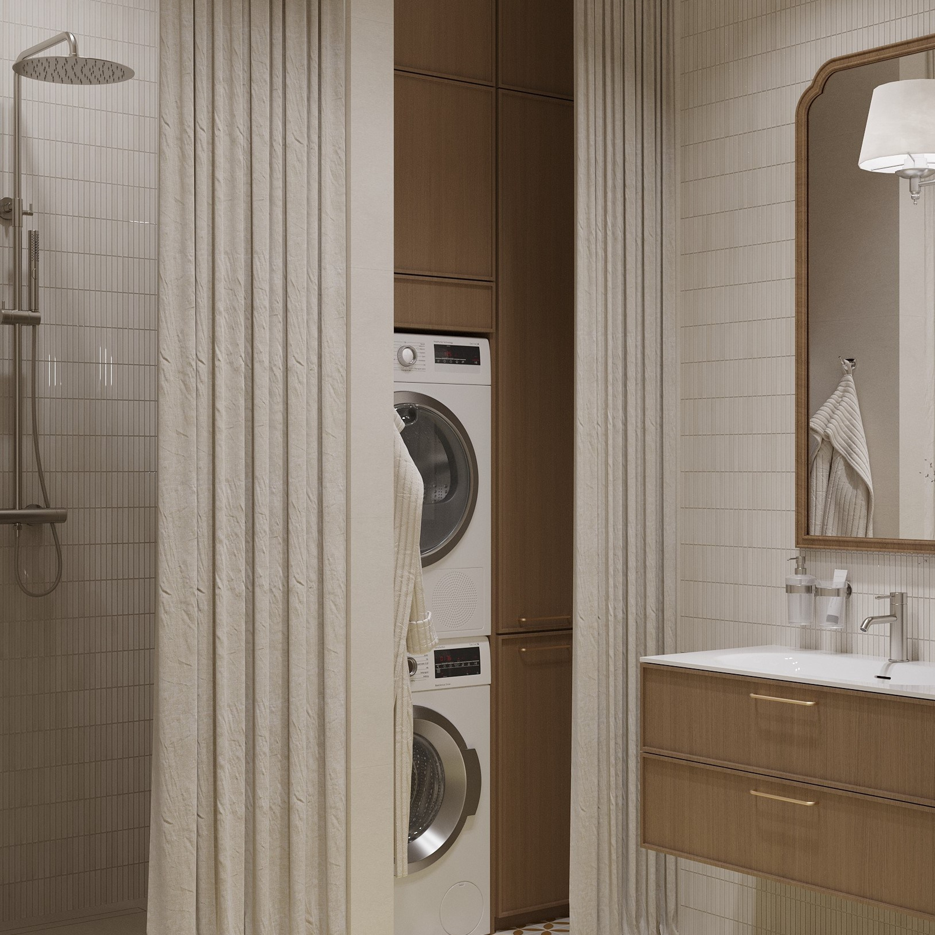 ЖК iD Park Pobedy / 40 м². Дизайнер интерьера Кристина Дедова / Оренбург, Москва