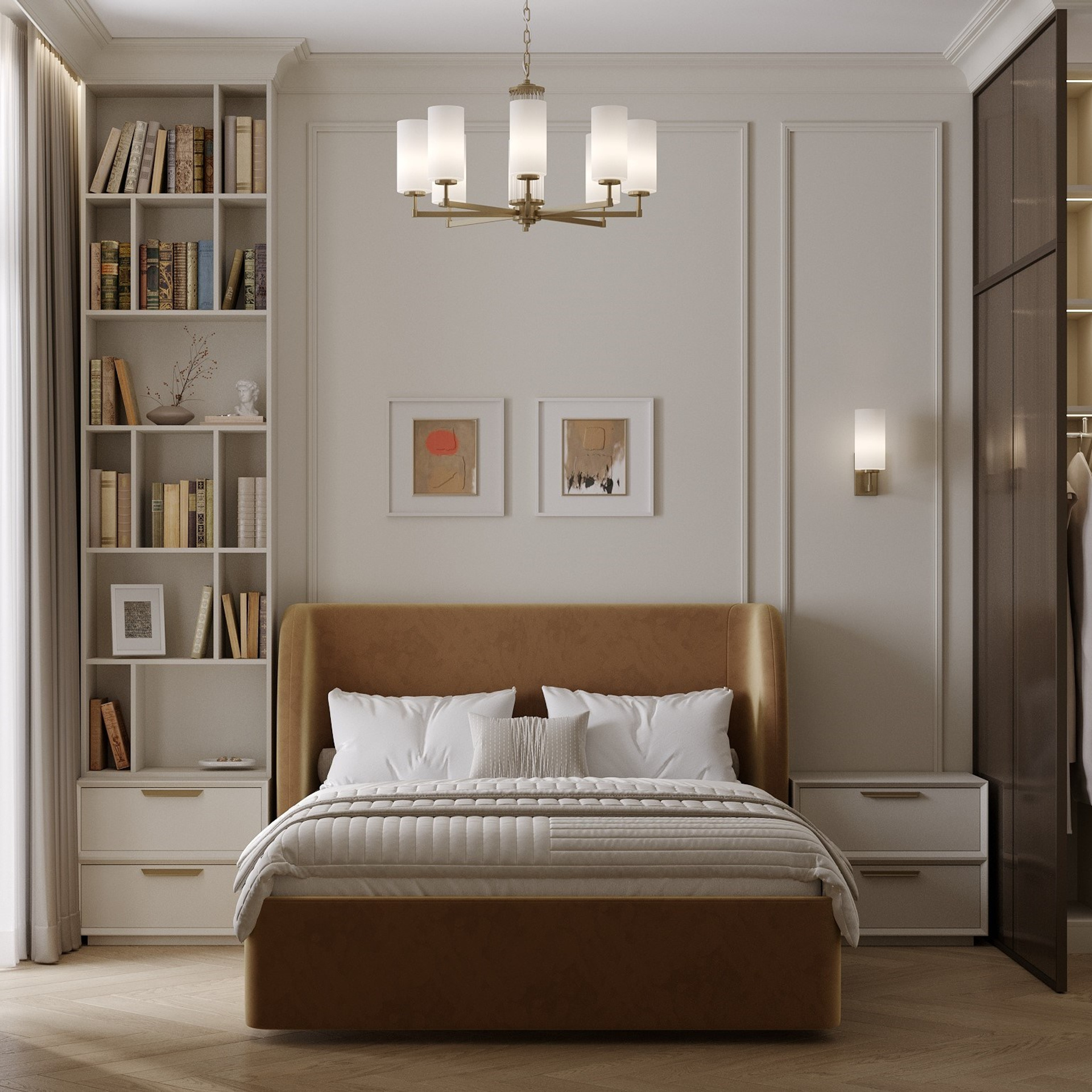 ЖК iD Park Pobedy / 40 м². Дизайнер интерьера Кристина Дедова / Оренбург, Москва