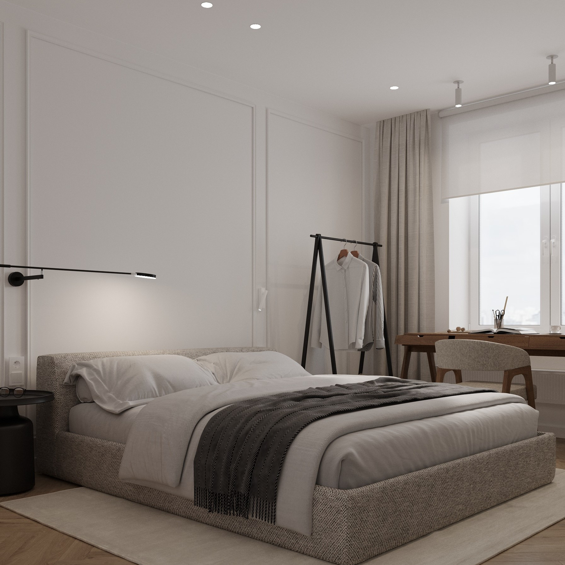 ЖК Белый остров/ 58 м². Дизайнер интерьера Кристина Дедова / Оренбург, Москва