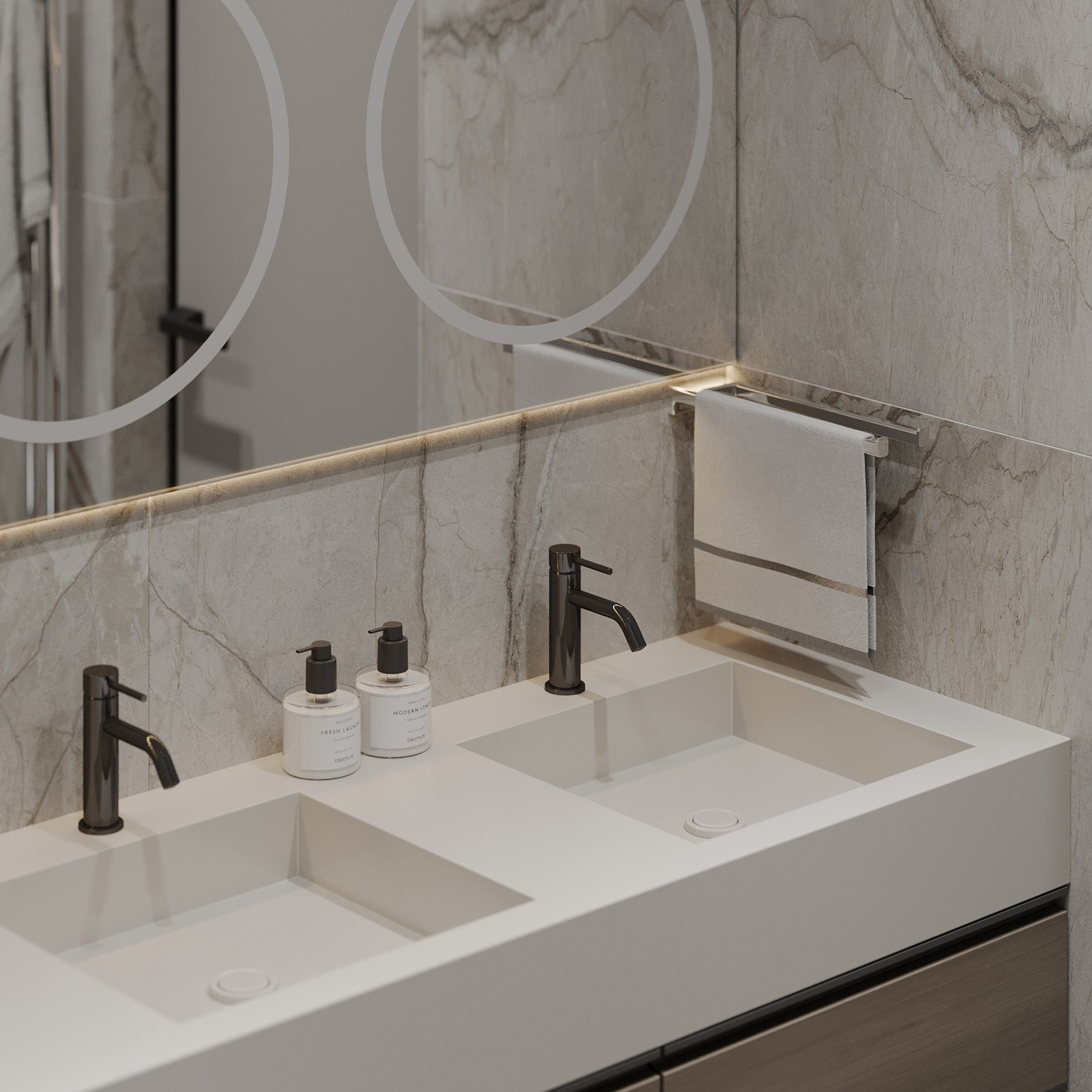 ЖК ОПЕРА / 125 м². Дизайнер интерьера Кристина Дедова / Оренбург, Москва