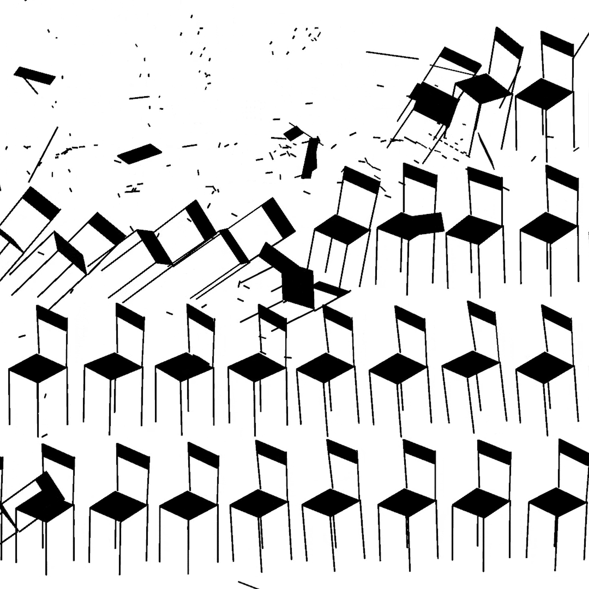 Chairs. Elena Slobtseva is a visual multidisciplinary artist