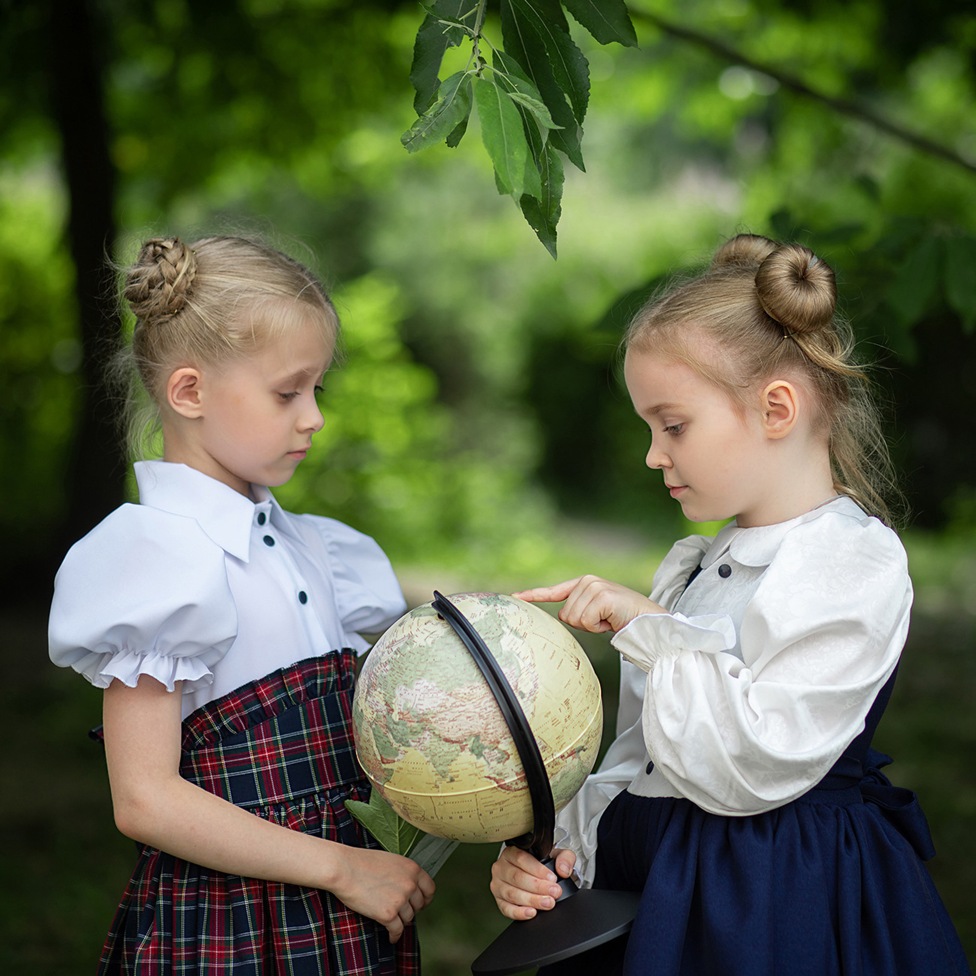 Фотосессия для выпускного альбома на улице