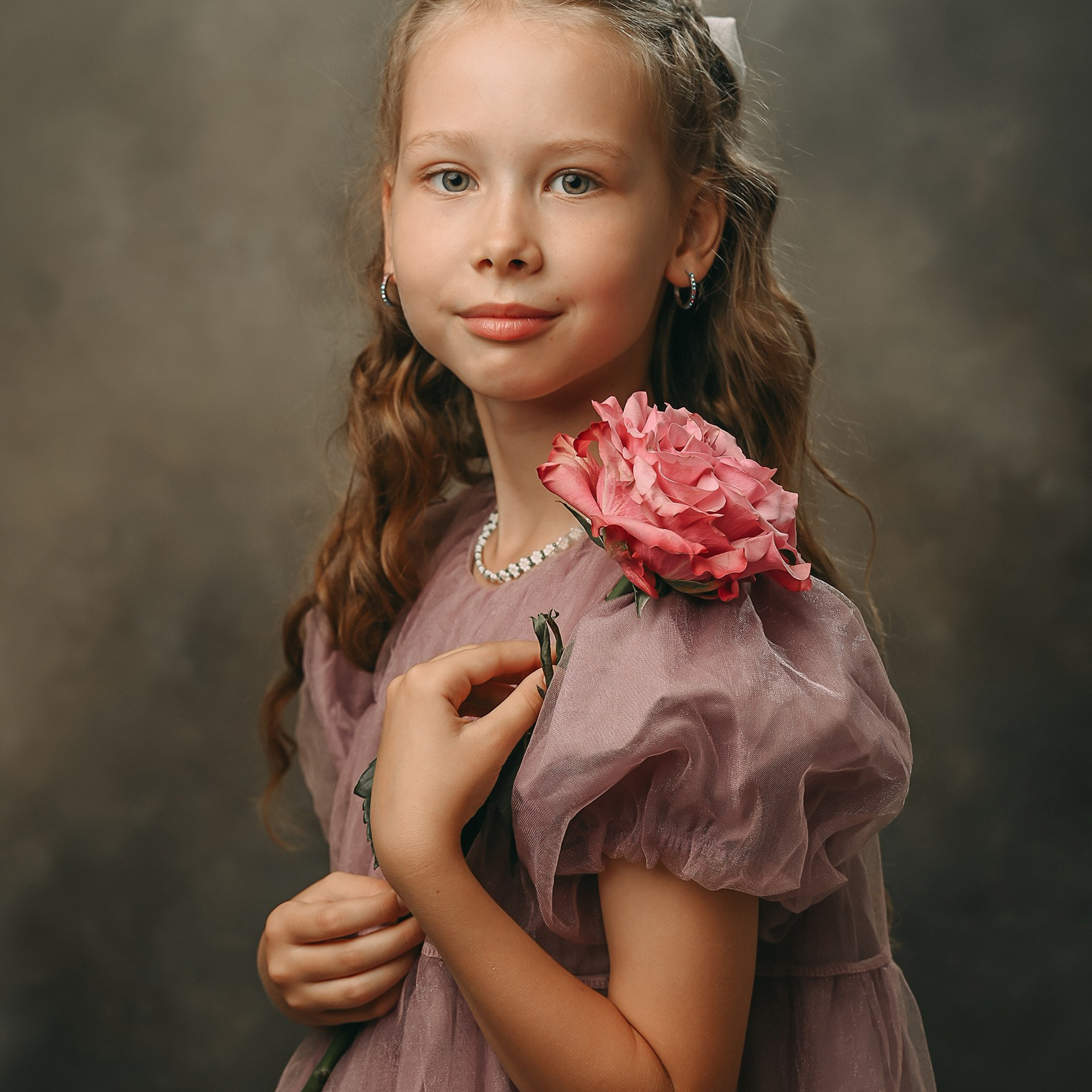 Портреты с цветами