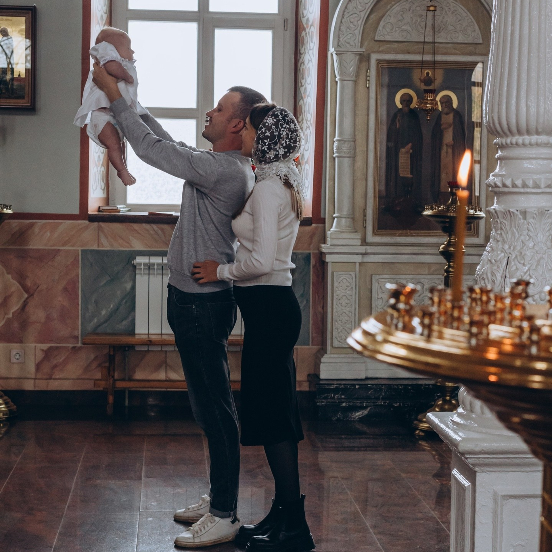 Крещение в&nbsp;Церкви в&nbsp;честь Святого Благоверного князя Александра Невского