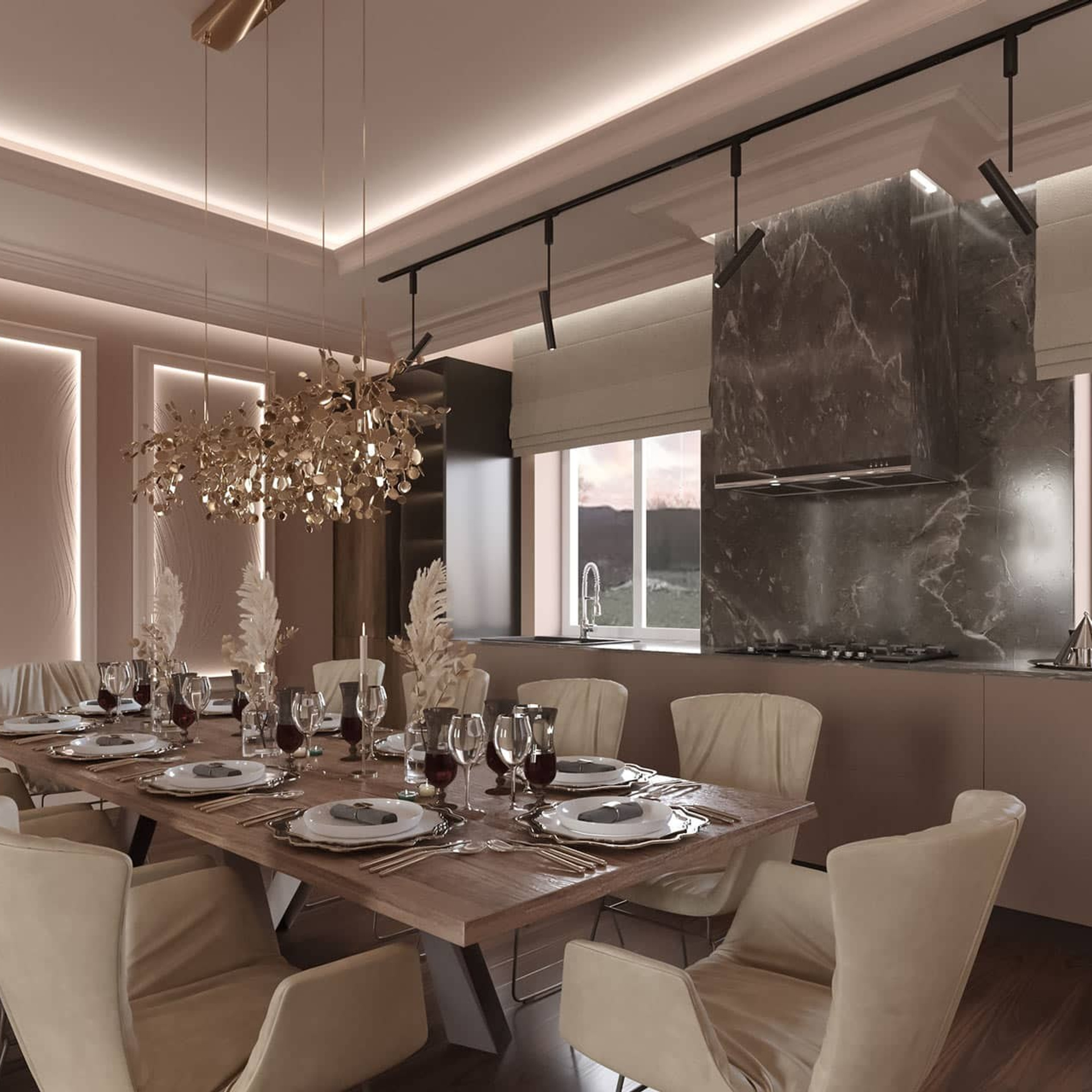 Дизайн коттеджа в Москве, Сочи, Ростове-на-Дону