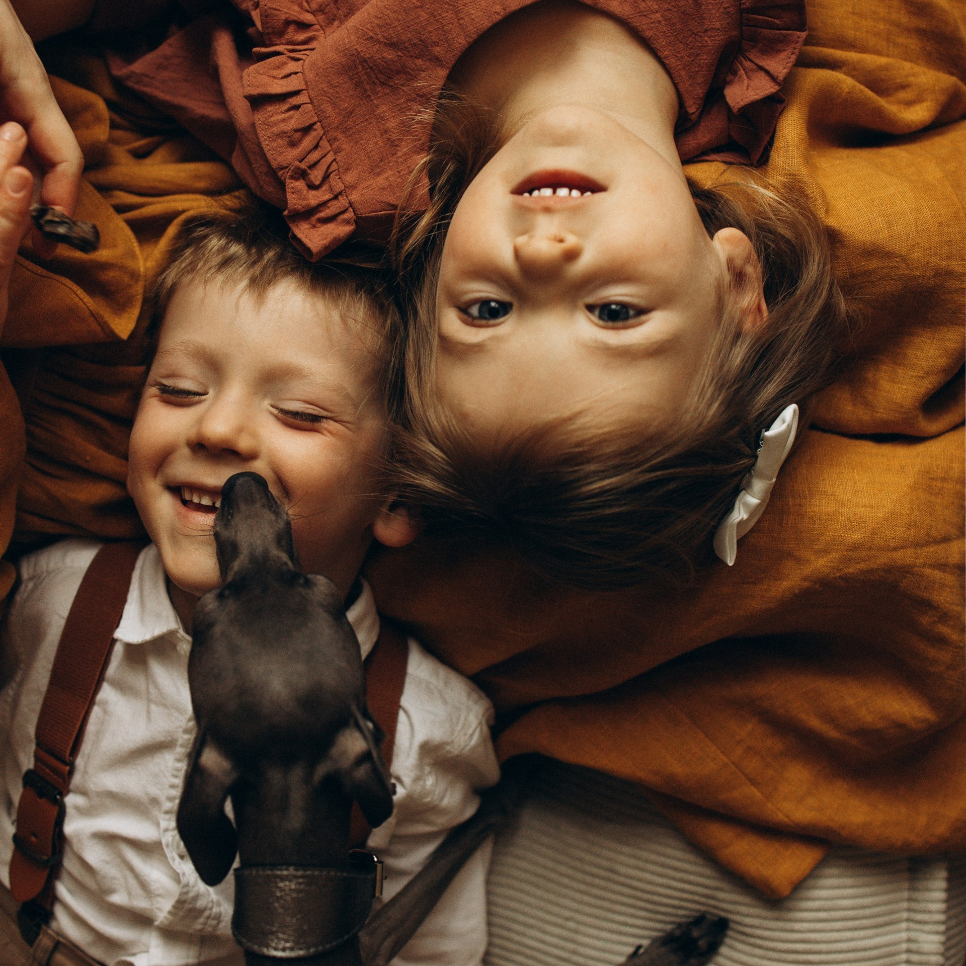 Юлия, Марк, Алиса и собачка Пикси