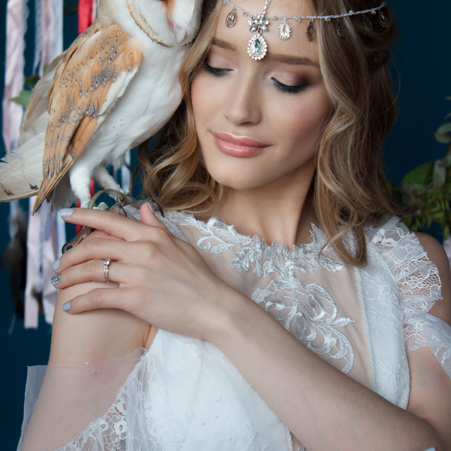 Свадебная фотосессия с совой