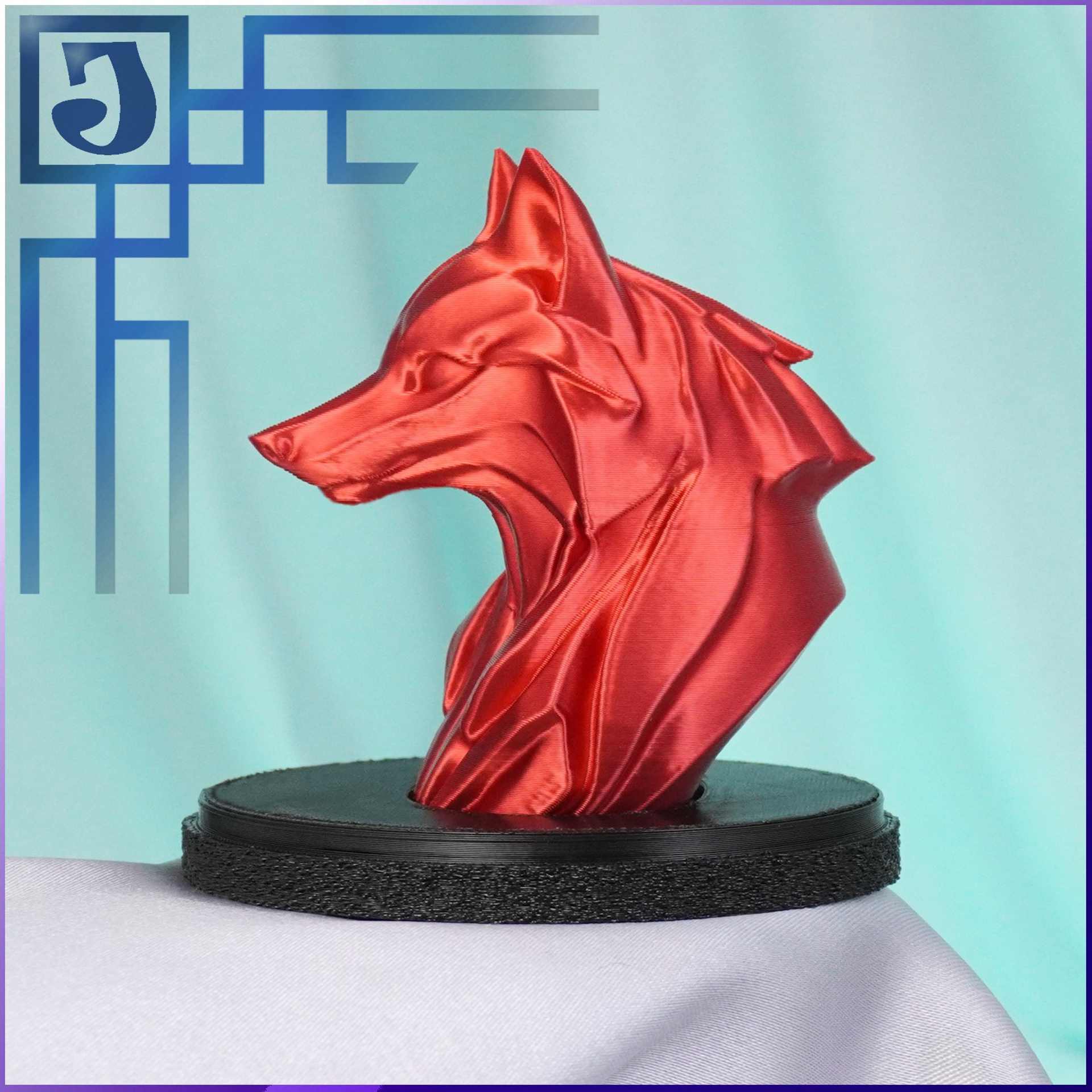 ОГНЕННАЯ ЛИСА КИЦУНЭ АНИМЕ ФИГУРКА. JOKER-STUDIO УКРАШЕНИЯ 3D МОДЕЛИРОВАНИЕ ЛИТЬЁ