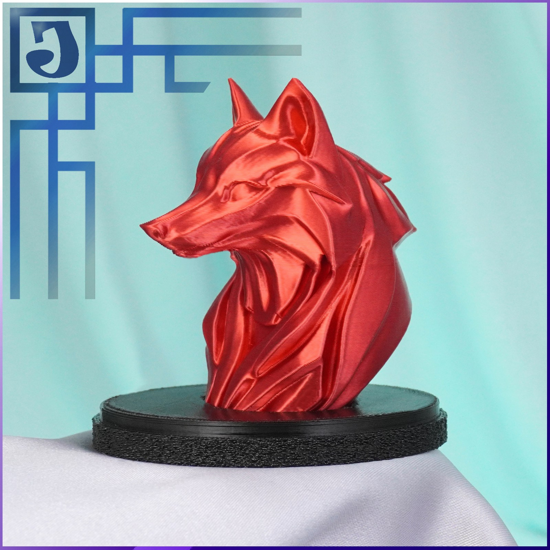 ОГНЕННАЯ ЛИСА КИЦУНЭ АНИМЕ ФИГУРКА. JOKER-STUDIO УКРАШЕНИЯ 3D МОДЕЛИРОВАНИЕ ЛИТЬЁ