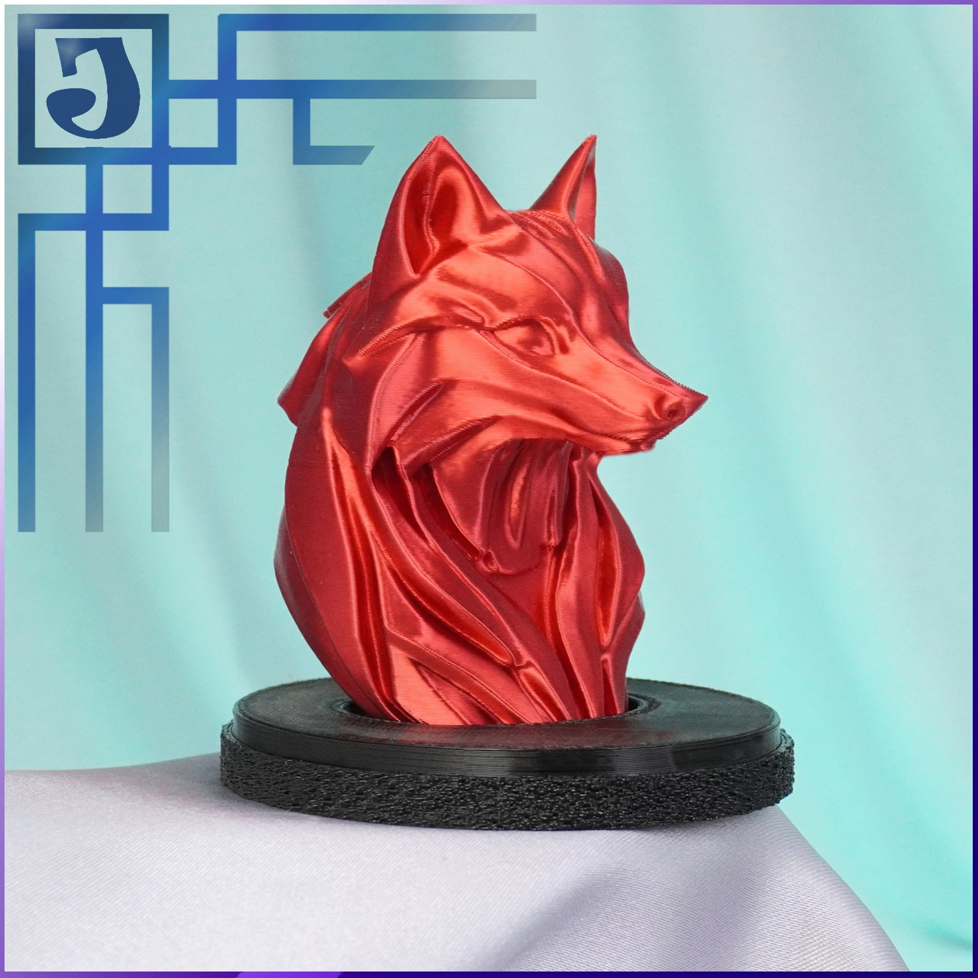 ОГНЕННАЯ ЛИСА КИЦУНЭ АНИМЕ ФИГУРКА. JOKER-STUDIO УКРАШЕНИЯ 3D МОДЕЛИРОВАНИЕ ЛИТЬЁ