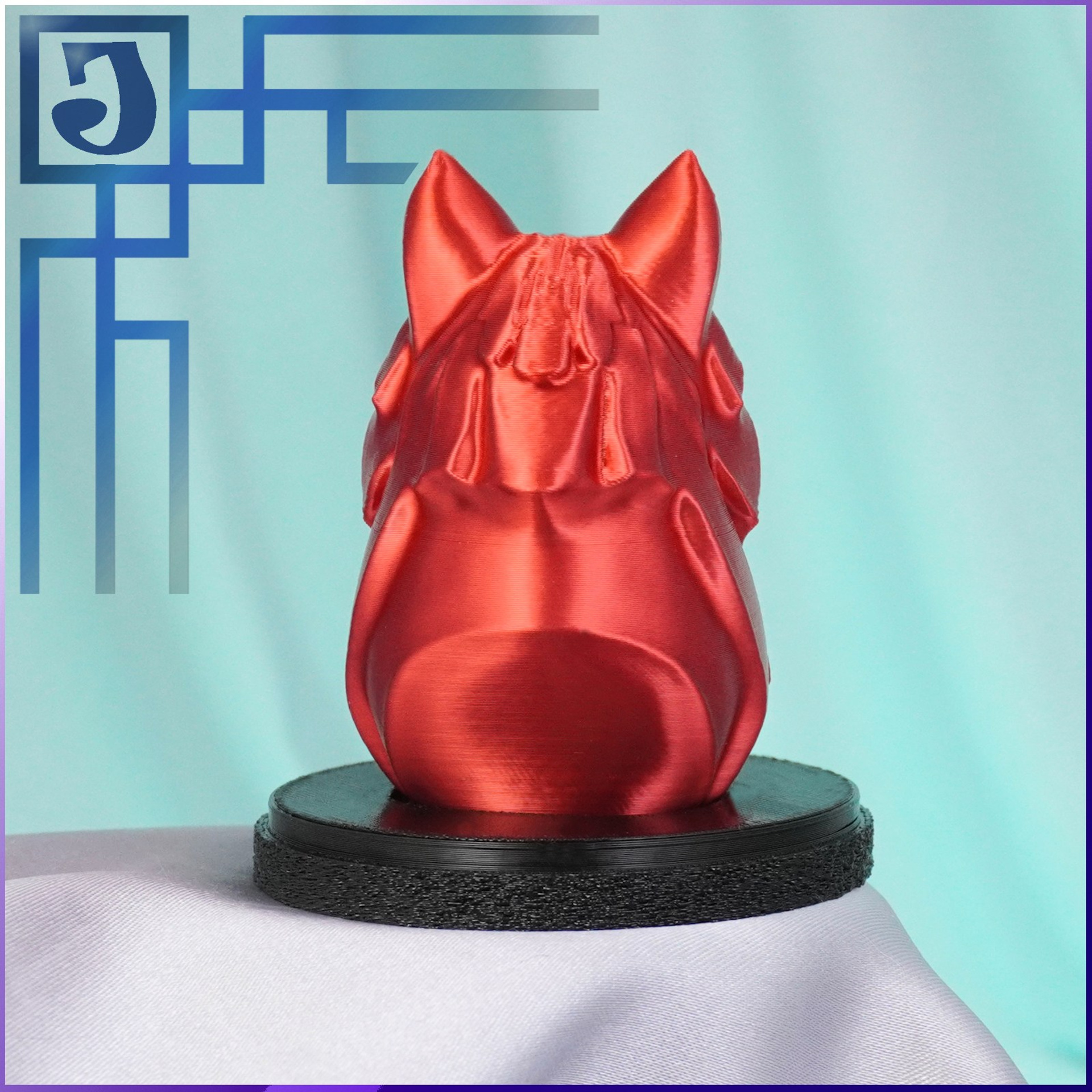 ОГНЕННАЯ ЛИСА КИЦУНЭ АНИМЕ ФИГУРКА. JOKER-STUDIO УКРАШЕНИЯ 3D МОДЕЛИРОВАНИЕ ЛИТЬЁ