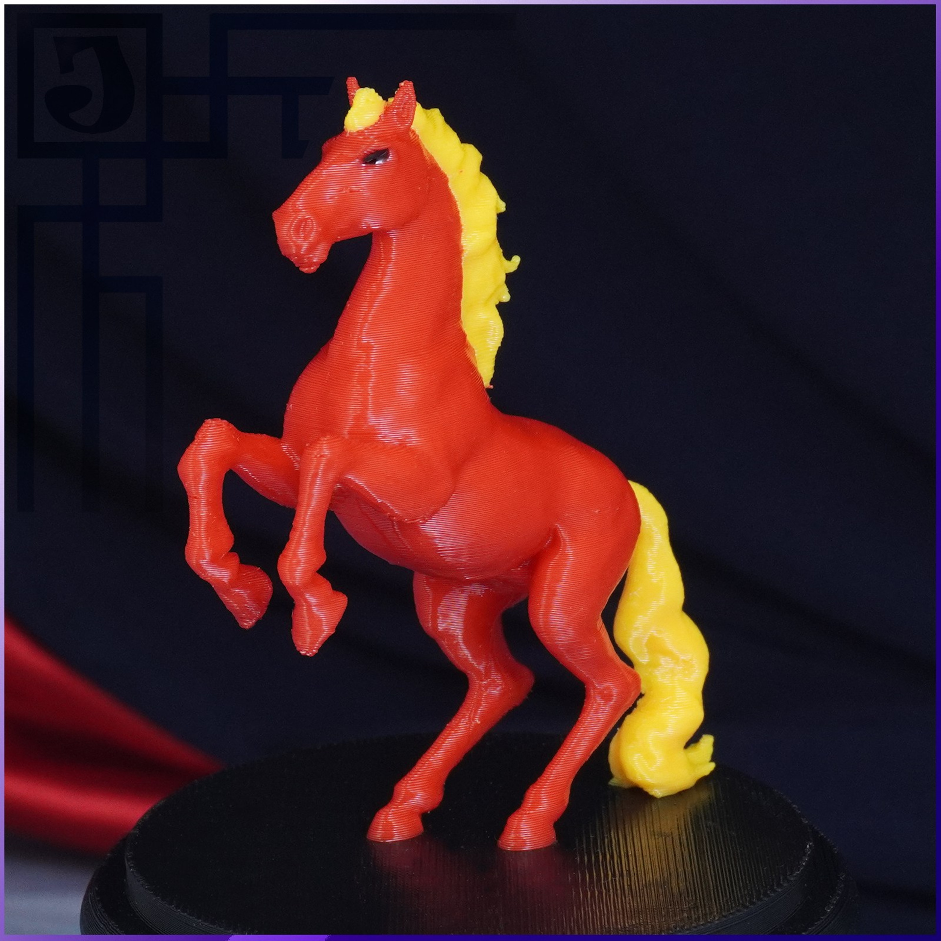 СТАТУЭТКА ОГНЕННАЯ ЛОШАДЬ ДЕКОРАТИВНАЯ ФИГУРКА. JOKER-STUDIO УКРАШЕНИЯ 3D МОДЕЛИРОВАНИЕ ЛИТЬЁ
