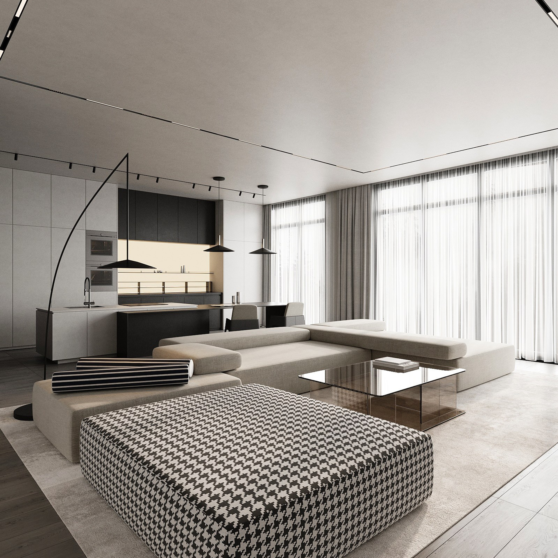 Кухня-гостиная. Часть 2. 3d визуализатор Данила Белов Dvisualiz