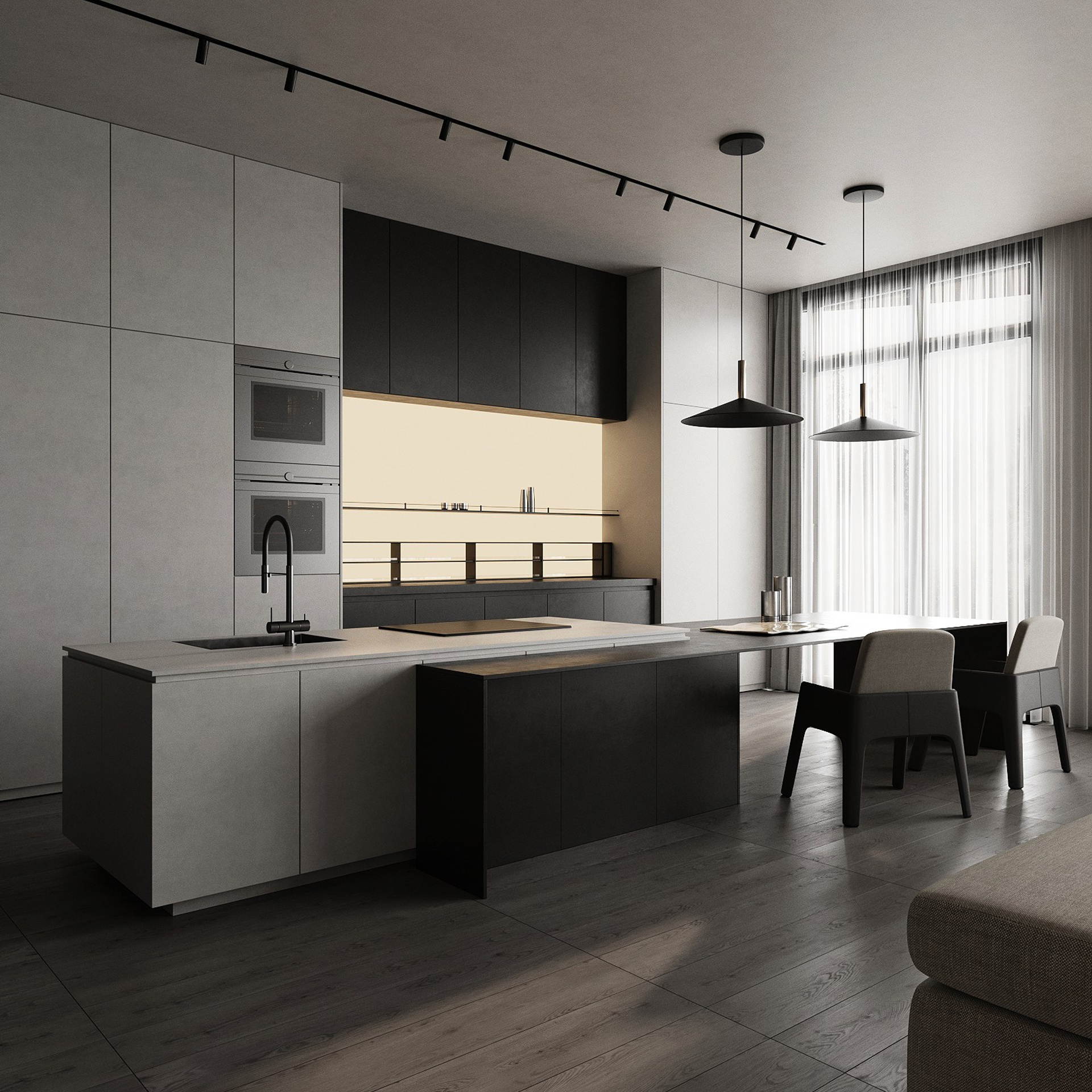 Кухня-гостиная. Часть 2. 3d визуализатор Данила Белов Dvisualiz