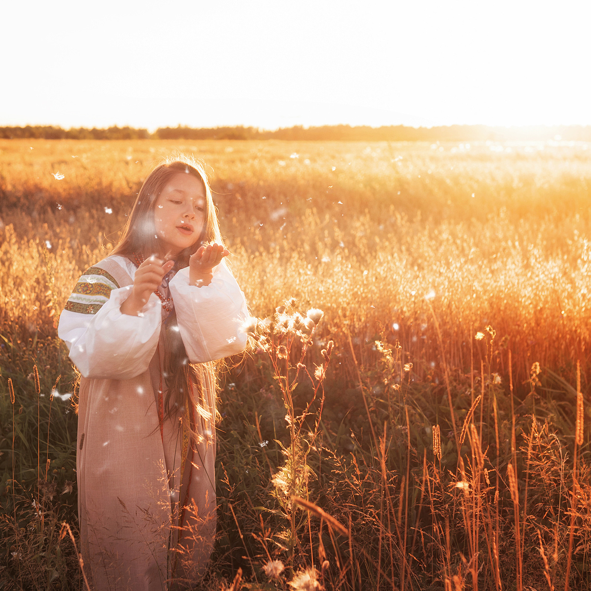 В поле. Яблочный Спас. Семейный и детский фотограф в Кинешме