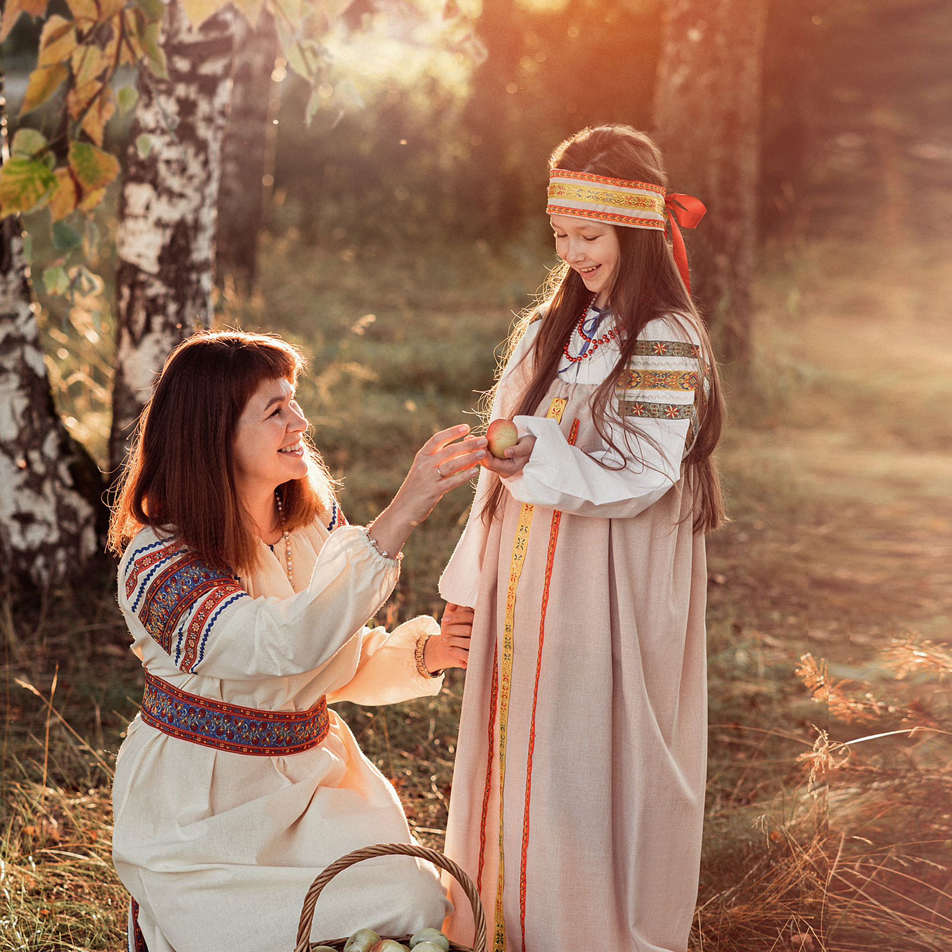 В поле. Яблочный Спас. Семейный и детский фотограф в Кинешме