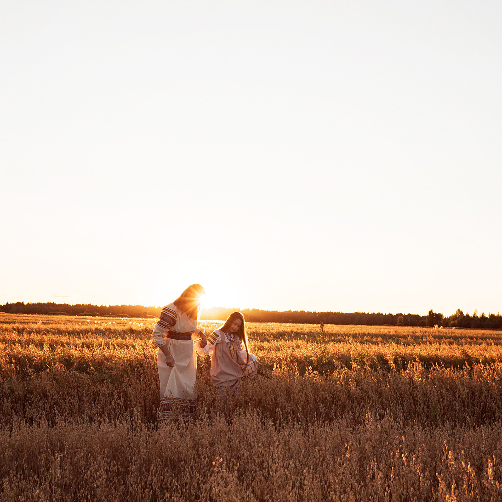 В поле. Яблочный Спас. Семейный и детский фотограф в Кинешме