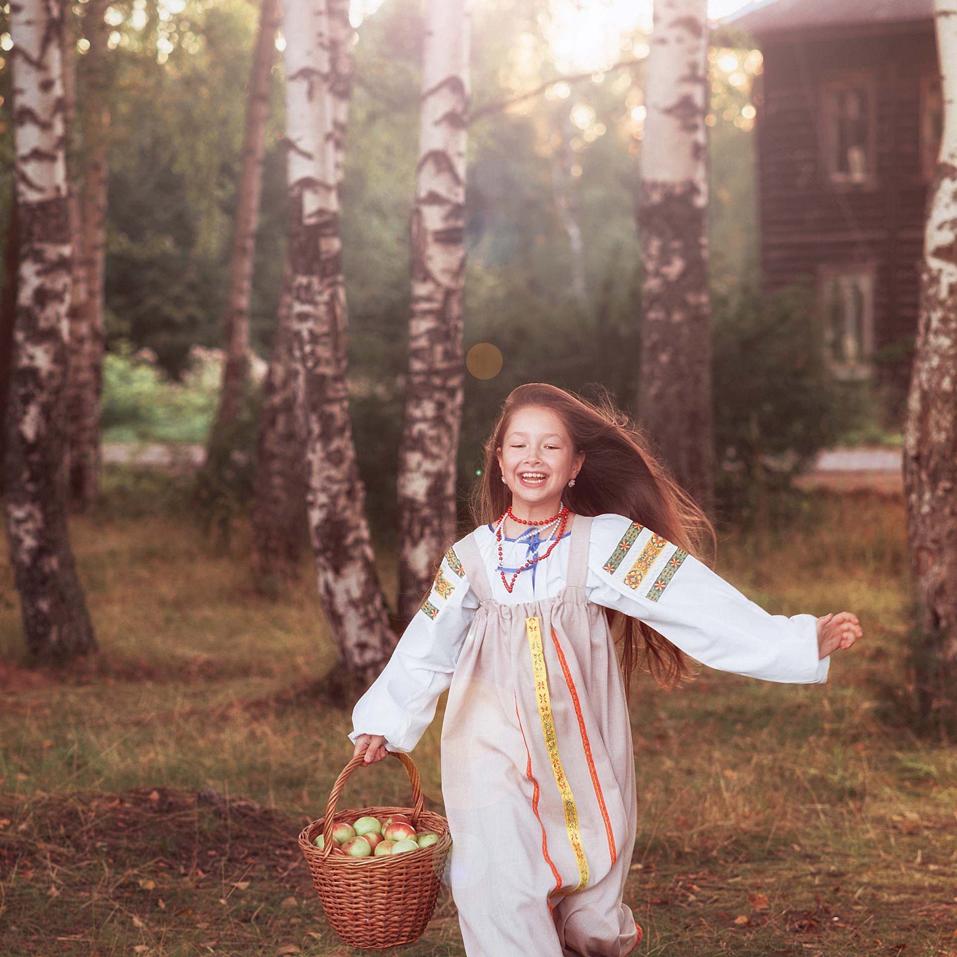 В поле. Яблочный Спас. Семейный и детский фотограф в Кинешме