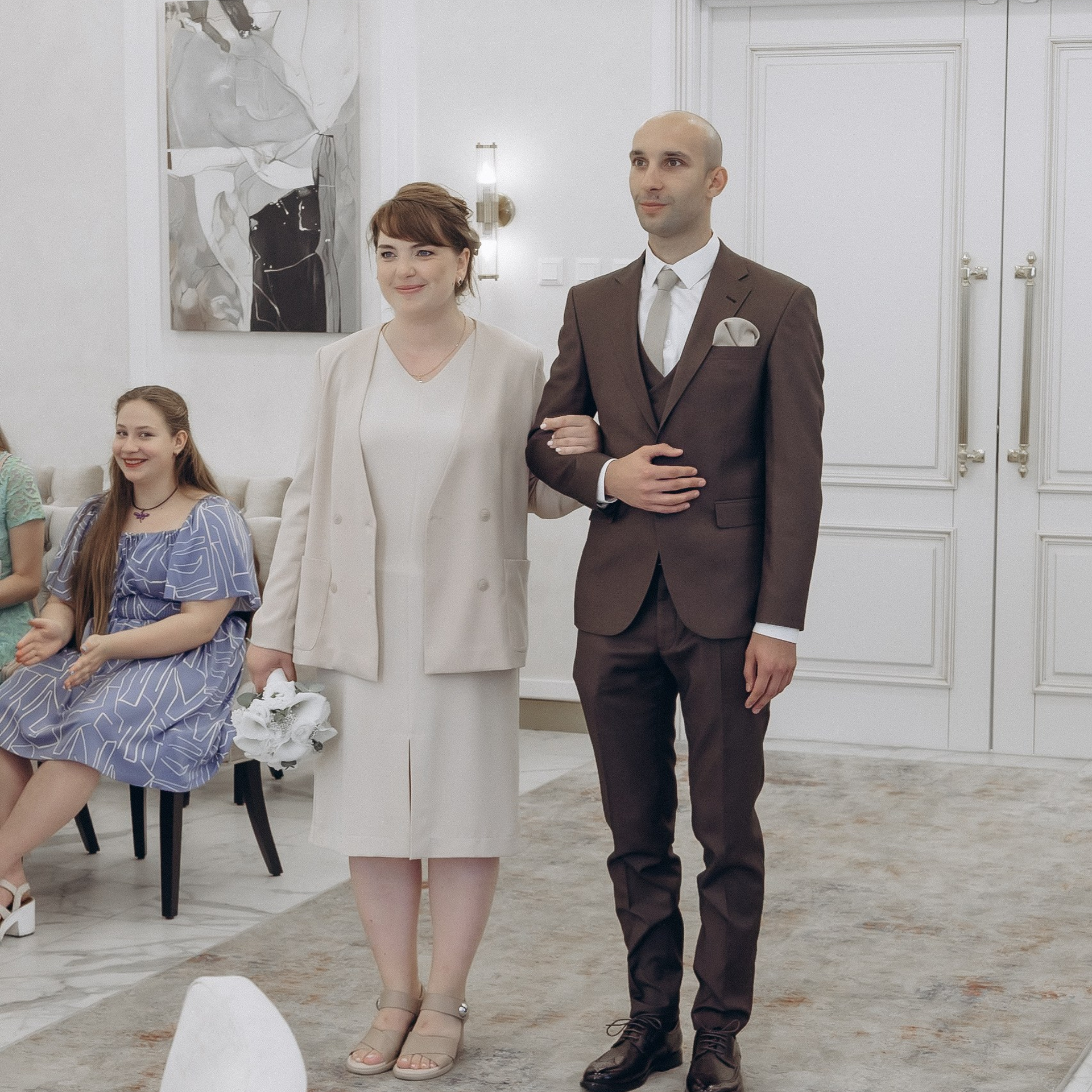 Свадебная фотосессия в ЗАГСЕ. Фотограф Дарья Пудовкина Москва, Московская область