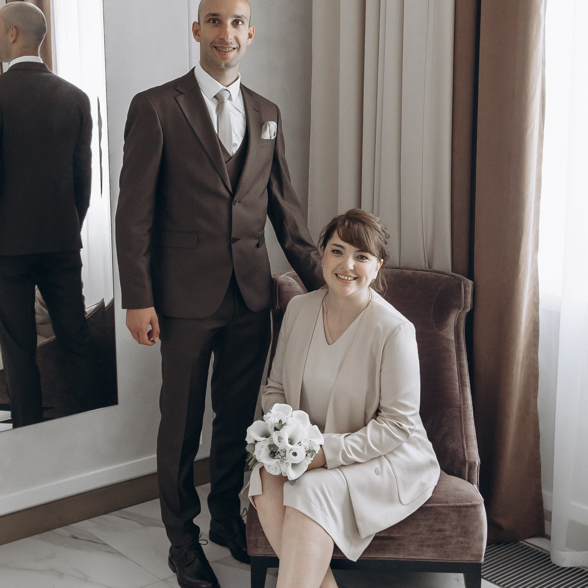 Свадебная фотосессия в ЗАГСЕ. Фотограф Дарья Пудовкина Москва, Московская область