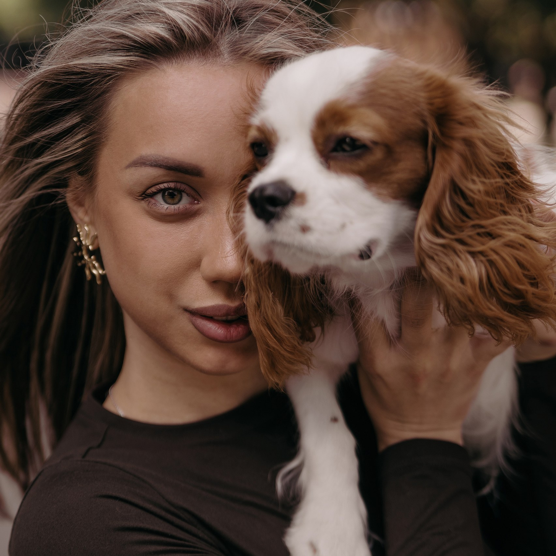 С любимым питомцем