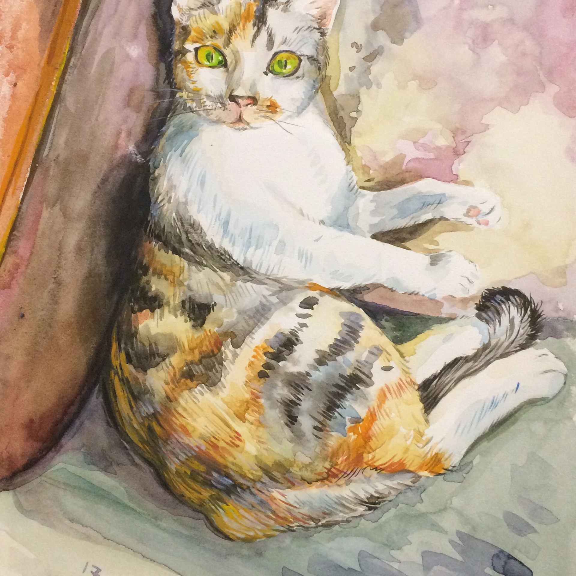 «Локи». Акварель, 21х29,7 см., 2018