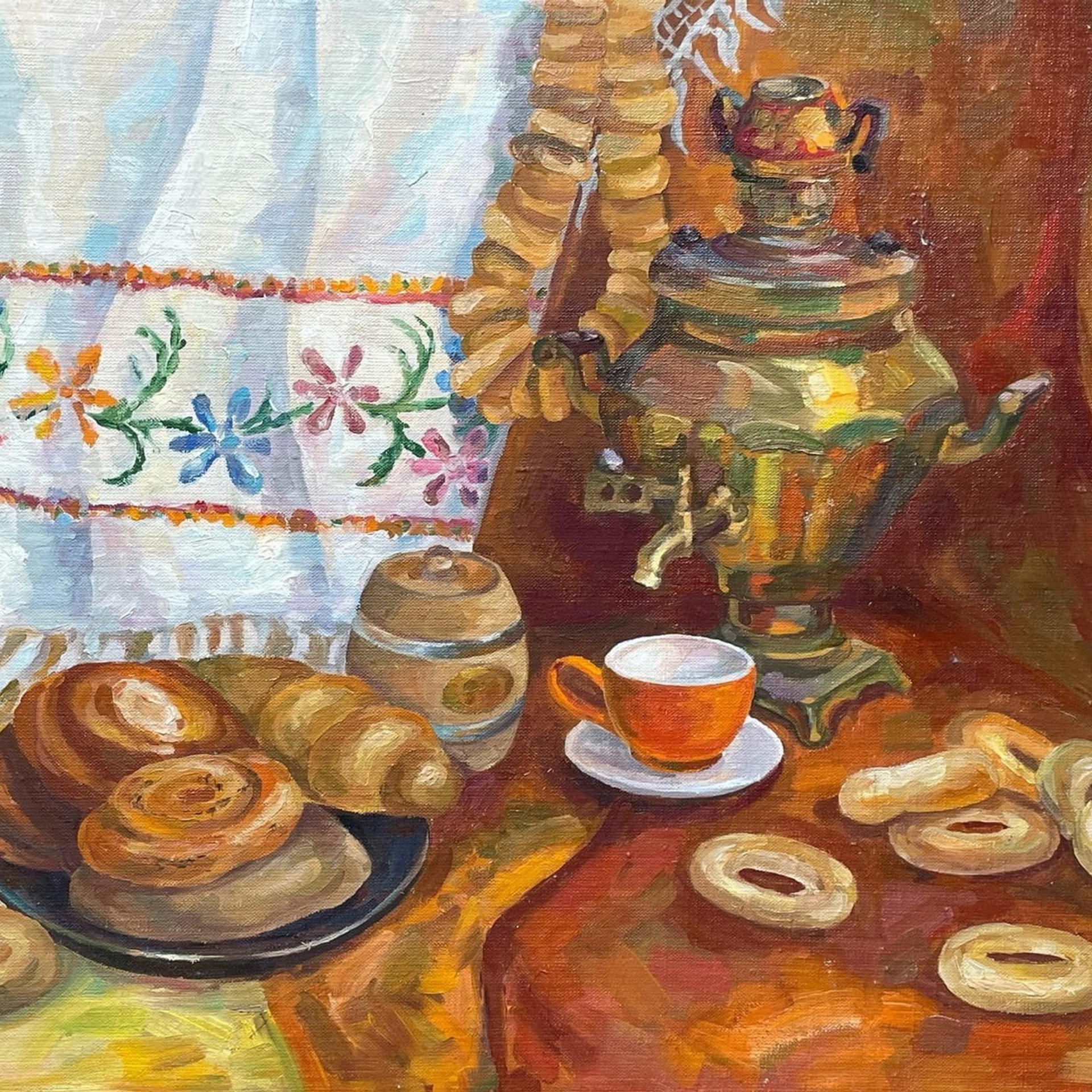 «Самовар». Масло, 50х70 см., 2015