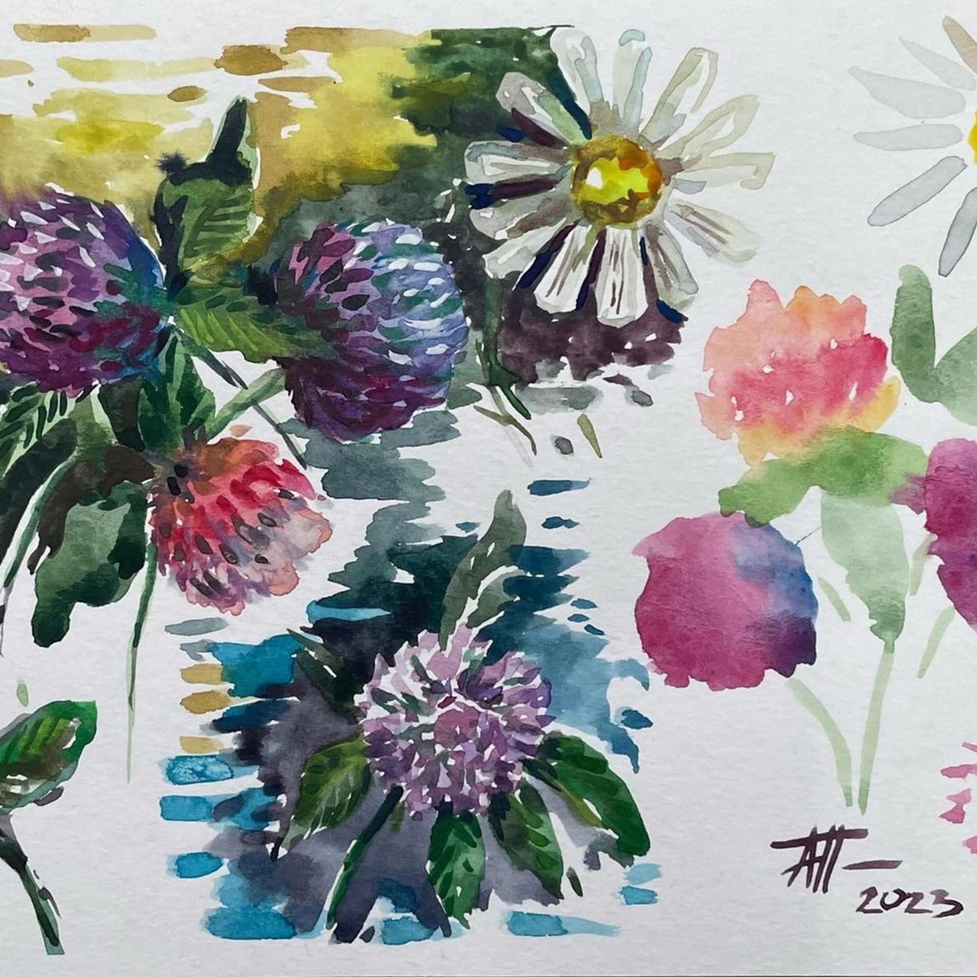 Наброски. Синий махаон